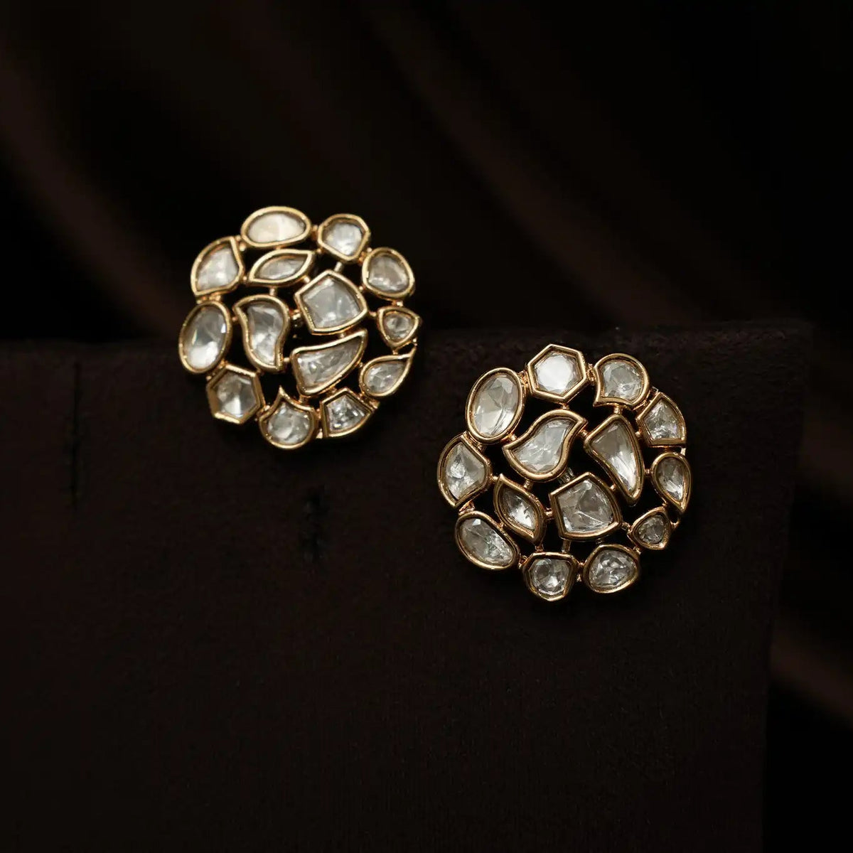 Dhruvi Polki Ear Stud