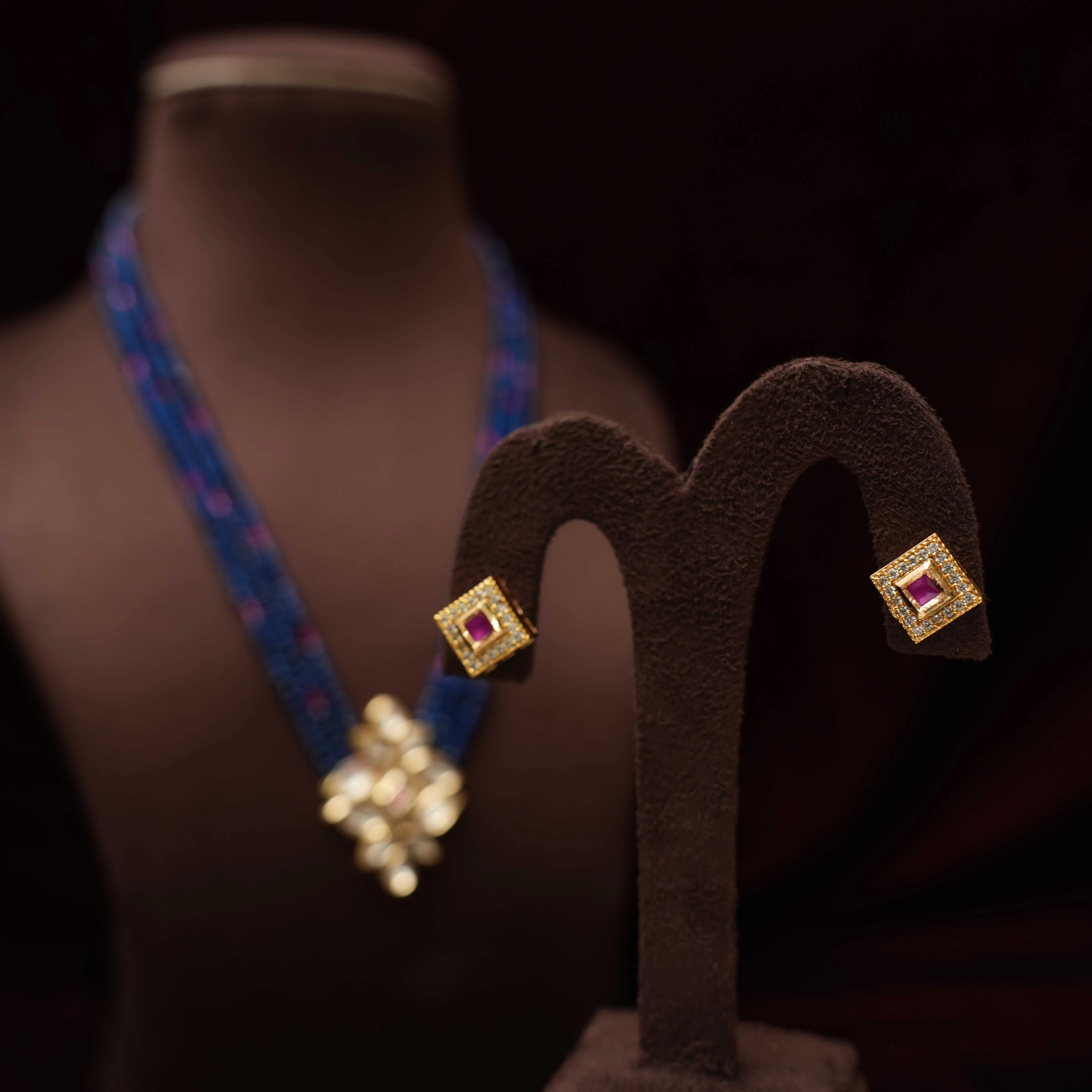 Rishika Kundan Beaded Necklace - Rimli Boutique