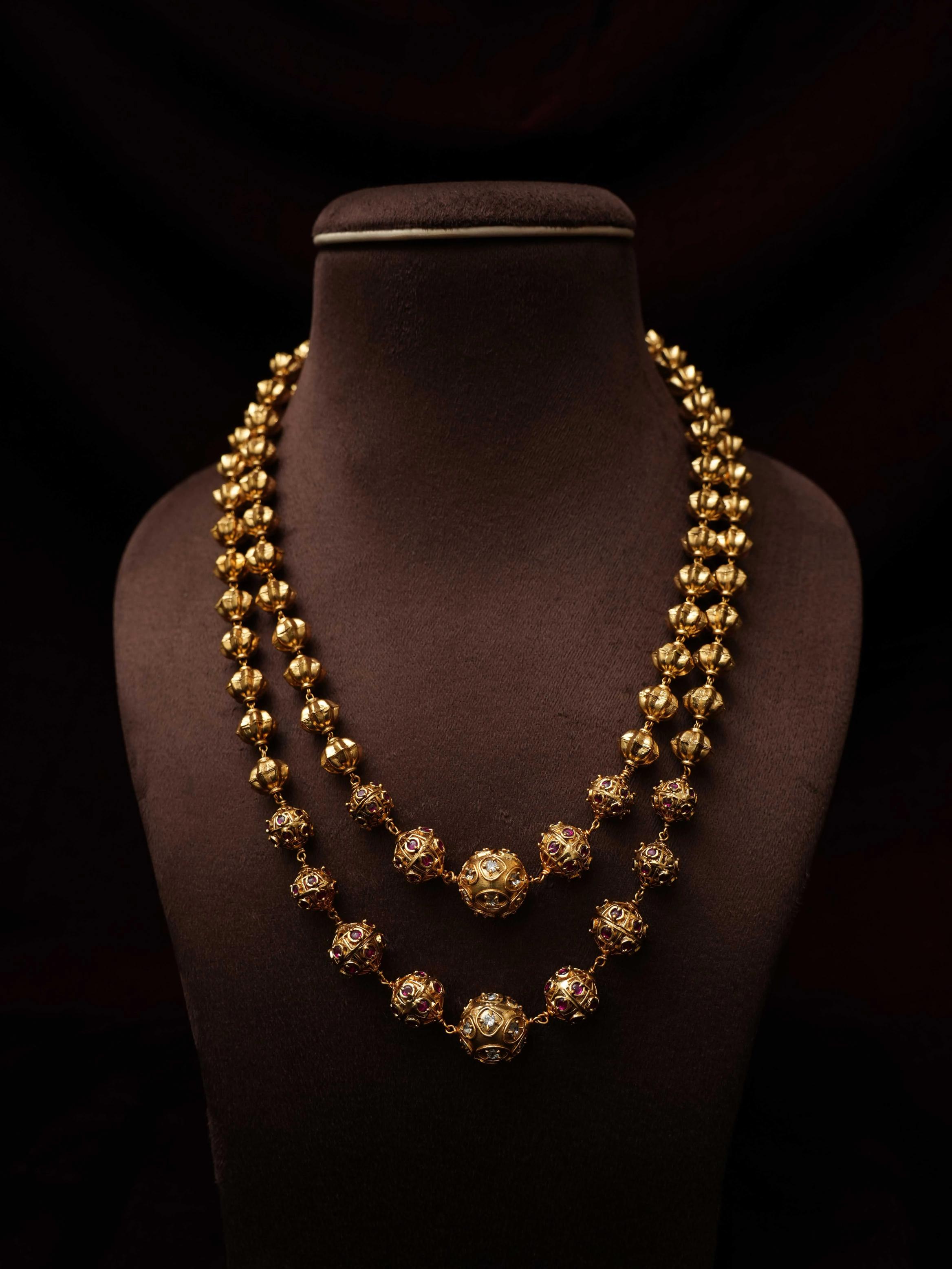 SHANA TWO LAYERED ANTIQUE NECKLACE