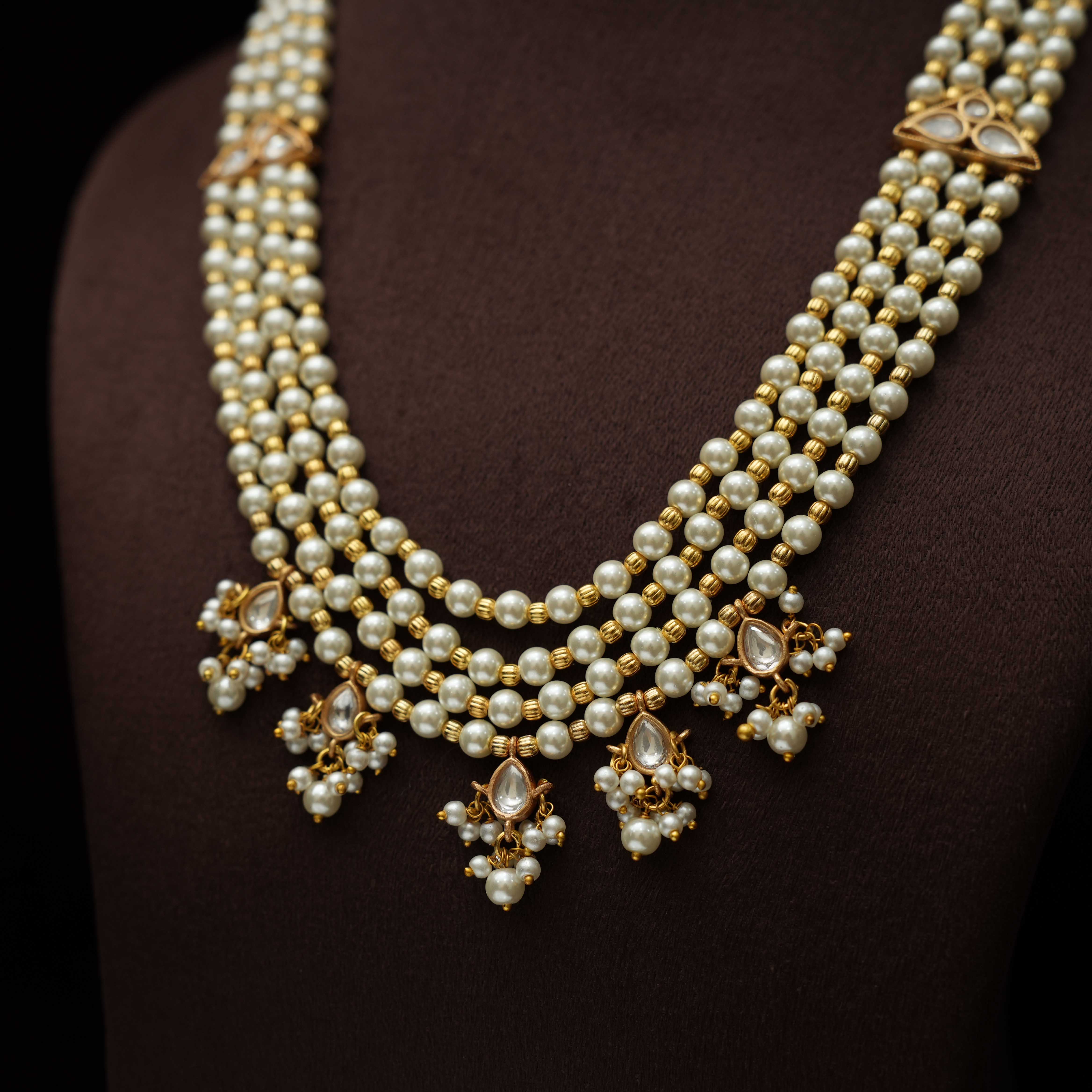 Tiffany Beaded Pearl Necklace