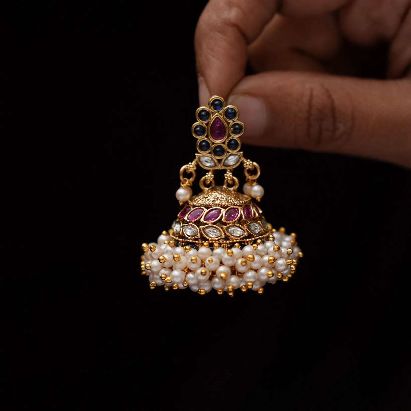 Sabita Antique Jhumka Earrings