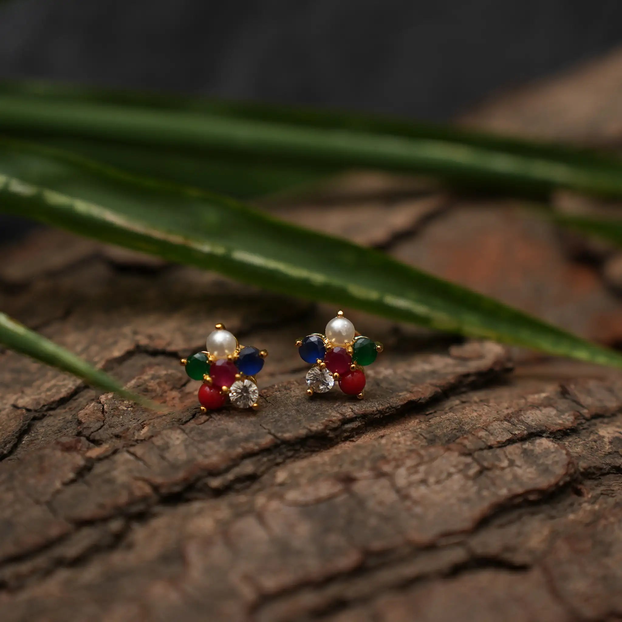 Sage Zircon Ear Stud