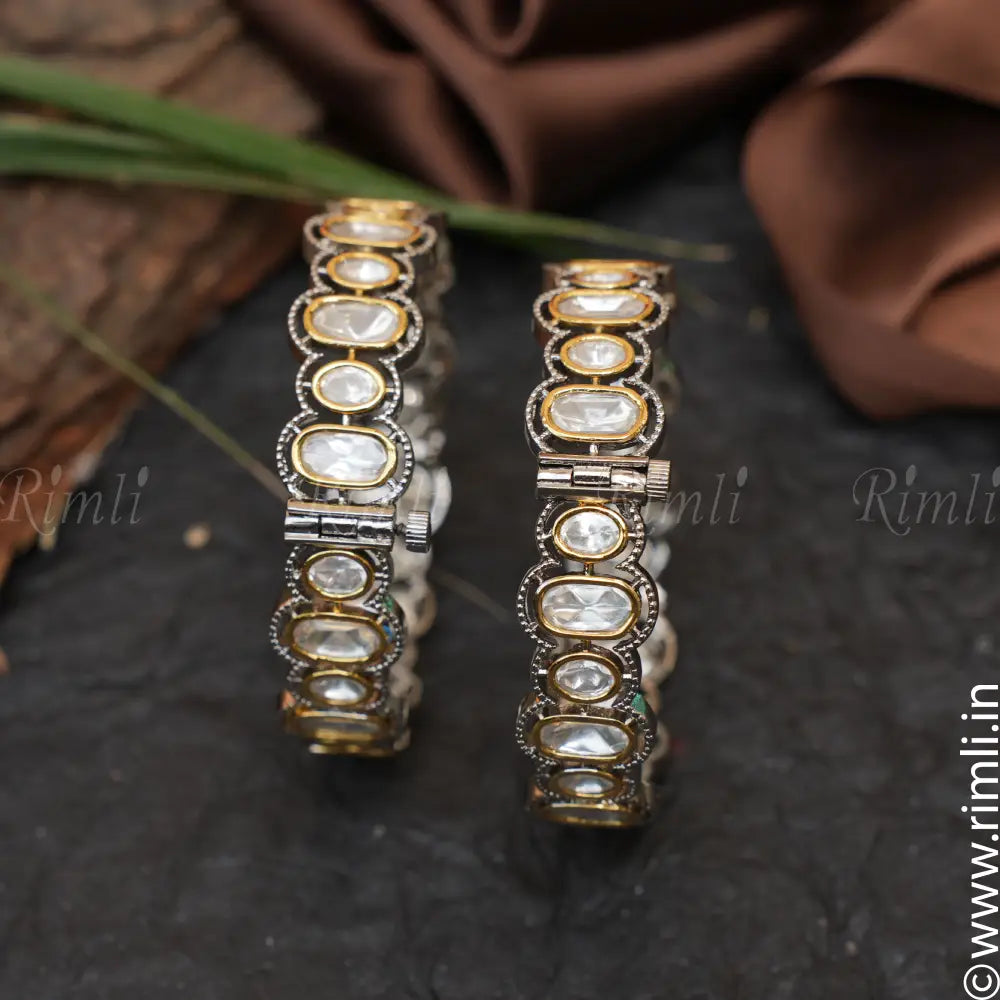 Sahana Victorian Kundan Bangles - Pair