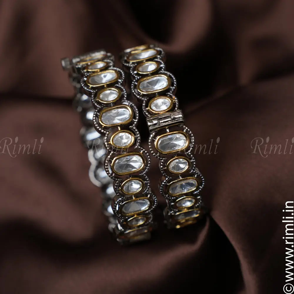 Sahana Victorian Kundan Bangles - Pair
