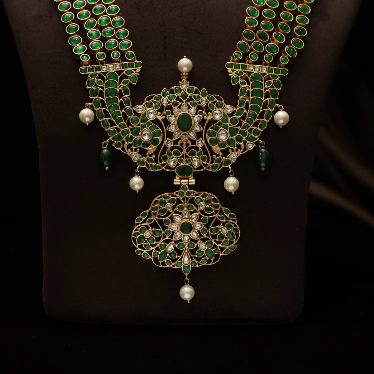 Sahasra Antique Statement Necklace - Green
