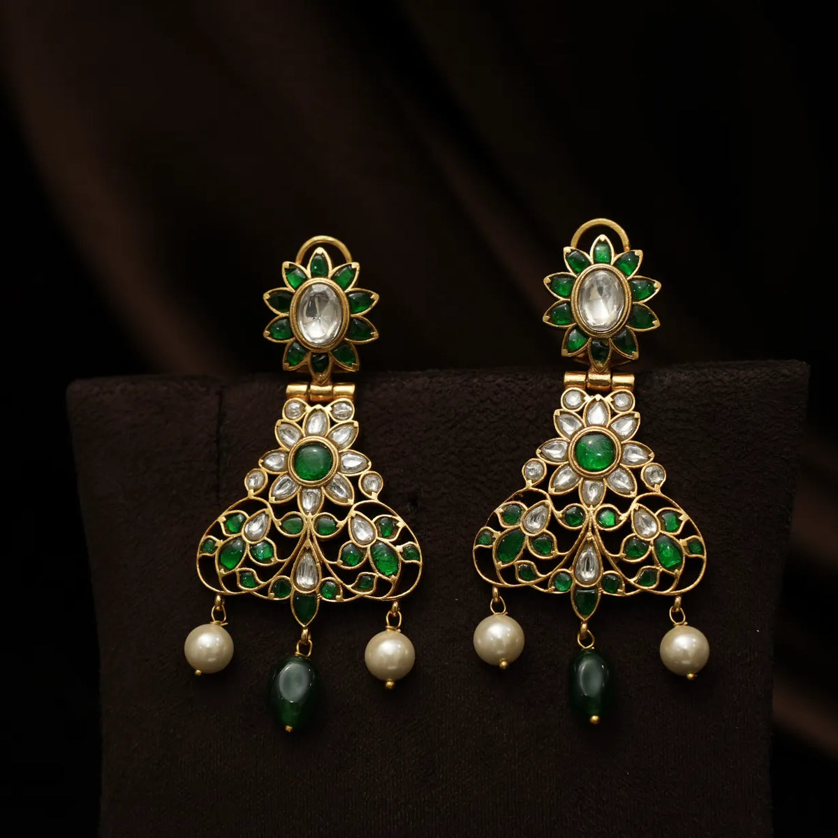 Sahasra Antique Statement Necklace - Green