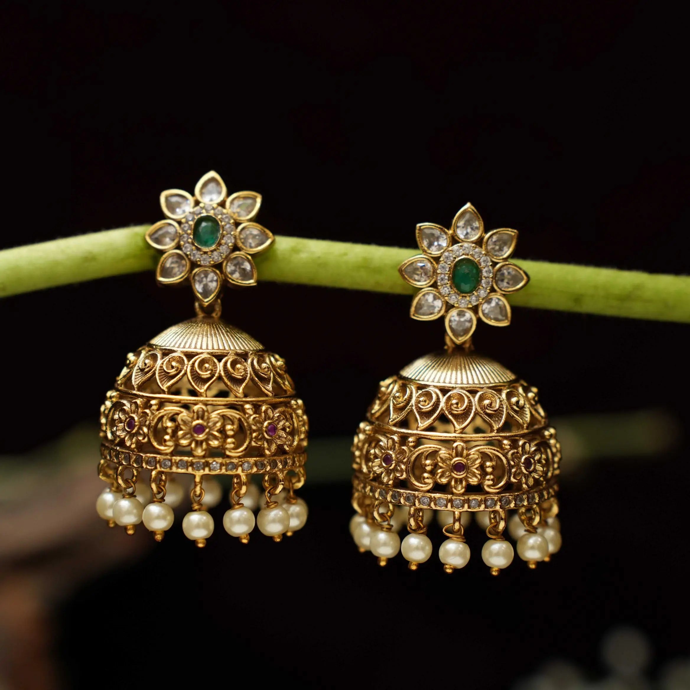 Sahira Antique Jhumka Earrings