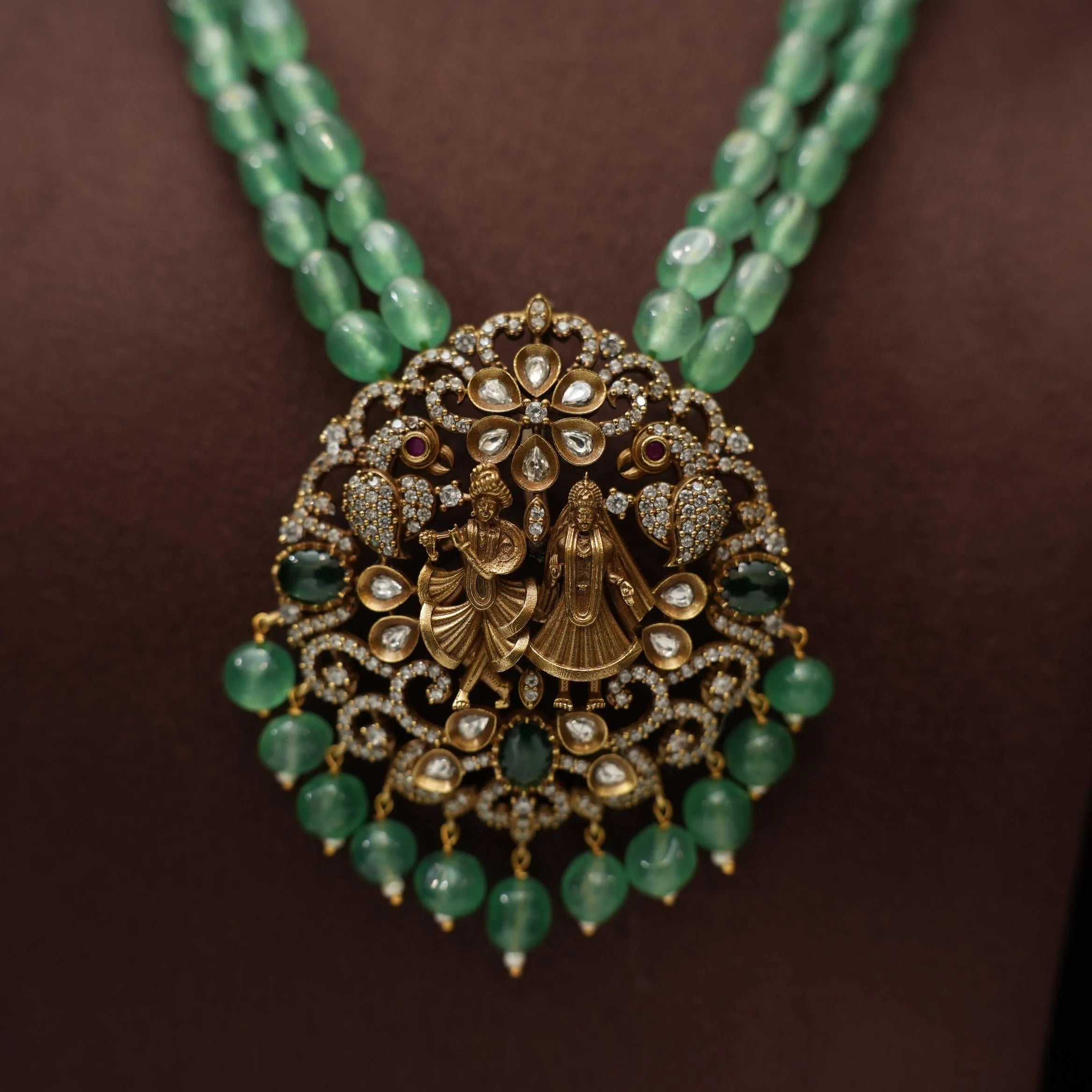 Sai Polki Beaded Necklace - Rimli Boutique