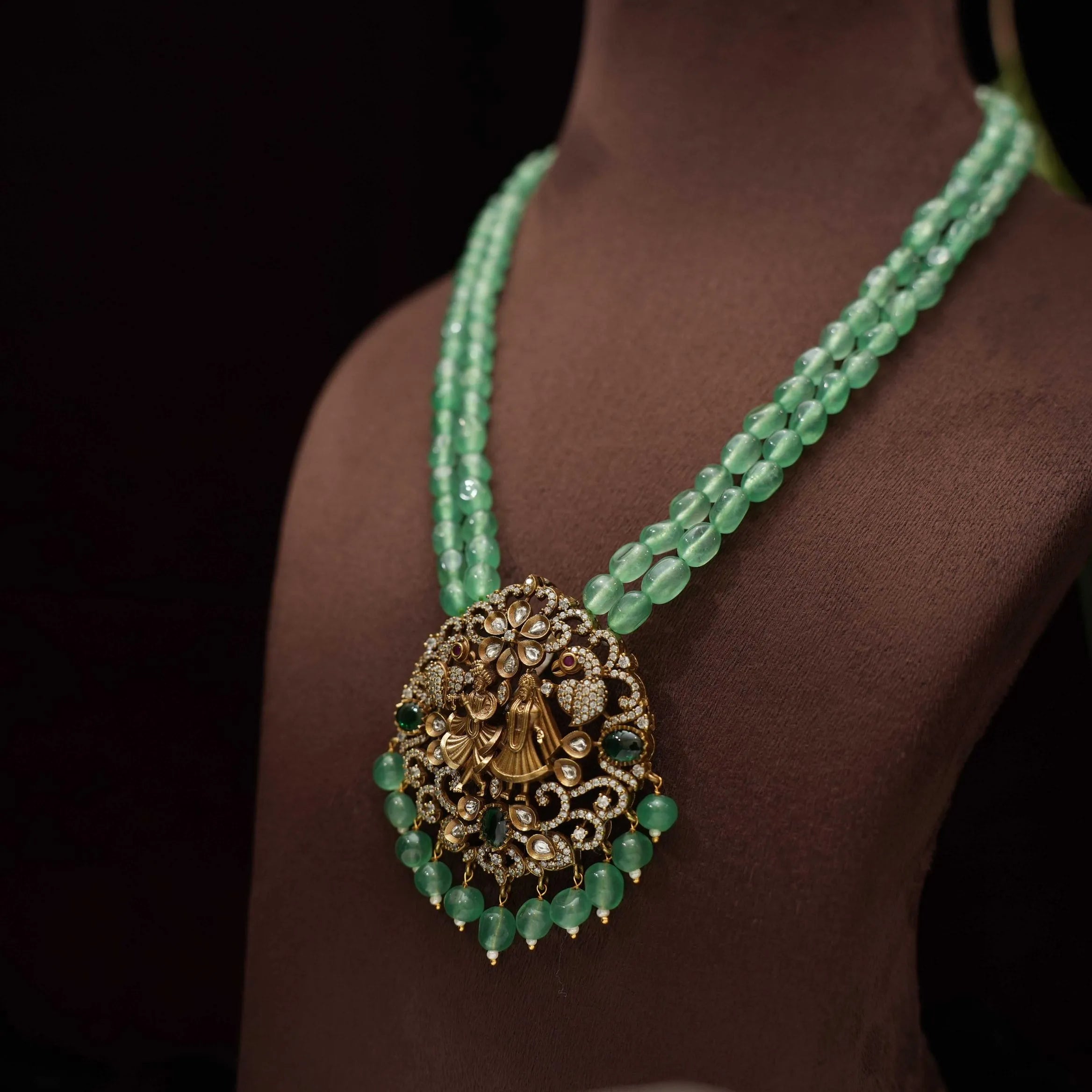 Sai Polki Beaded Necklace - Rimli Boutique