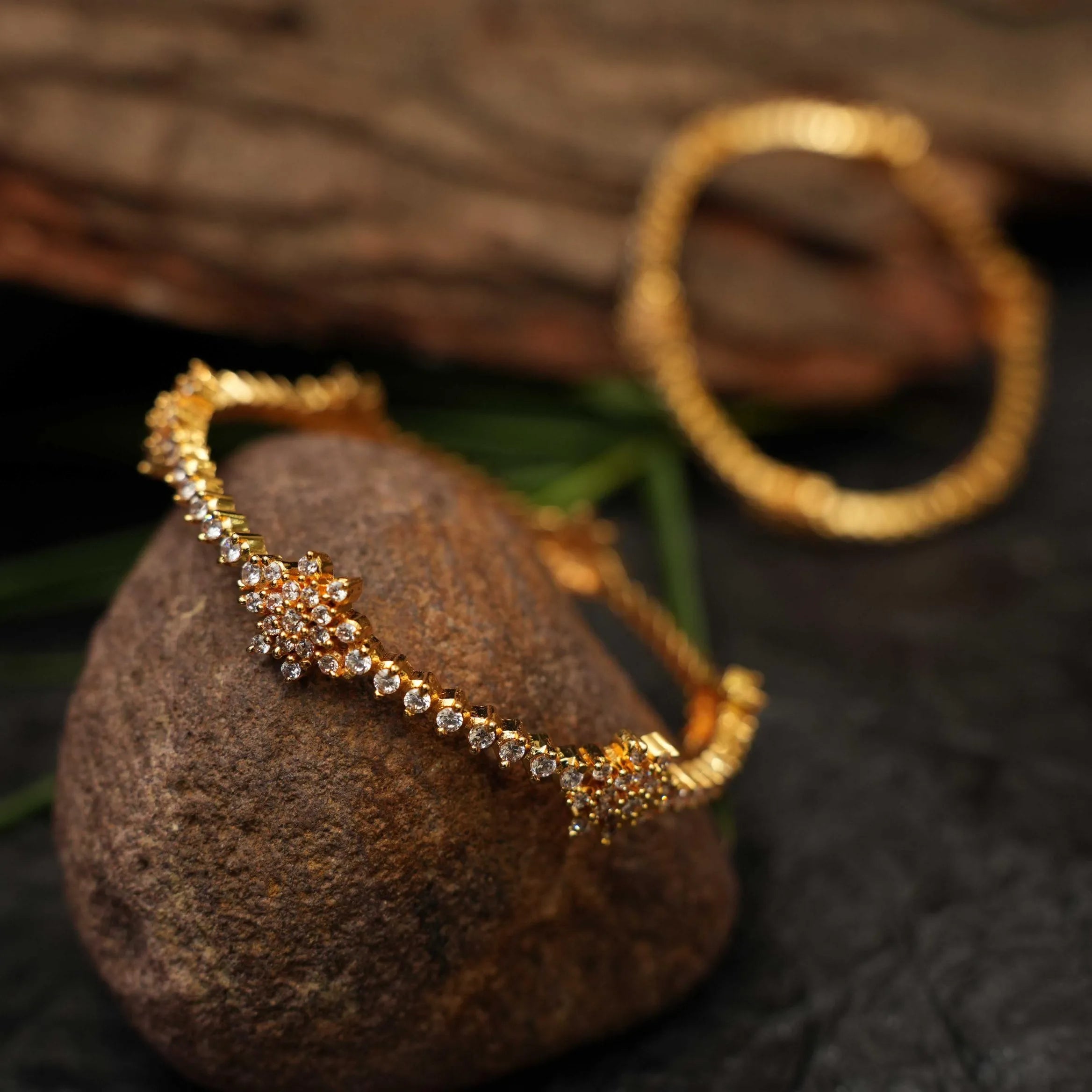 Saira Zircon Bangle - Rimli Boutique