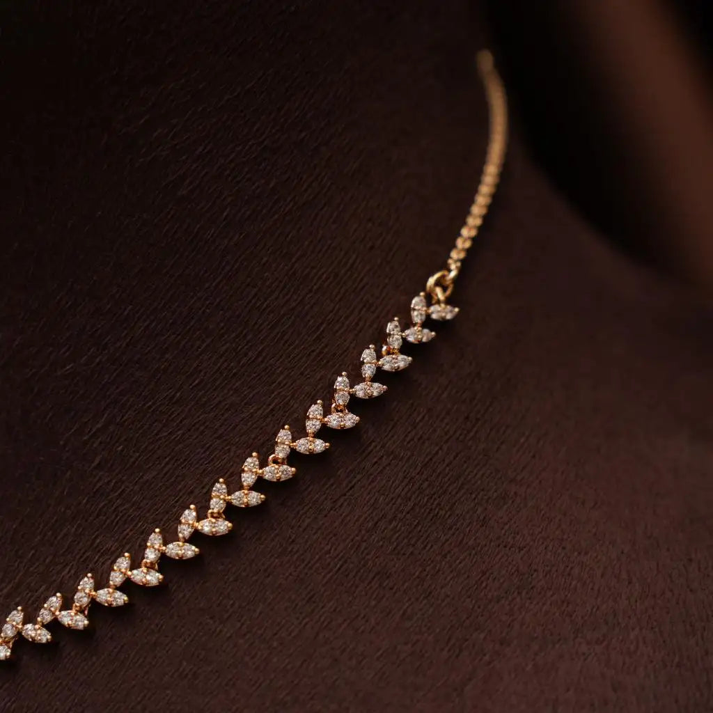 Sakti Zircon Necklace - Purple