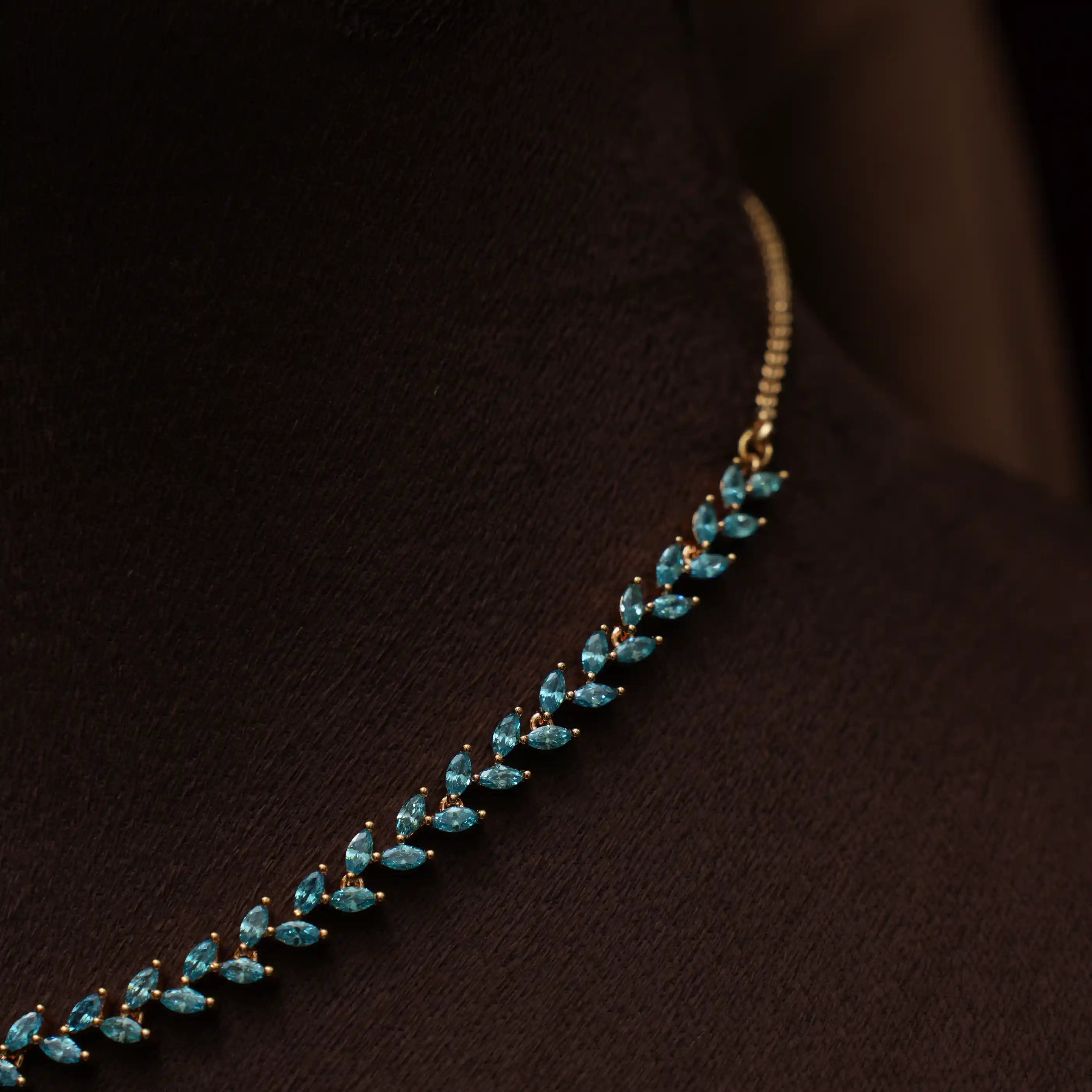 Sakti Zircon Necklace - Turquoise