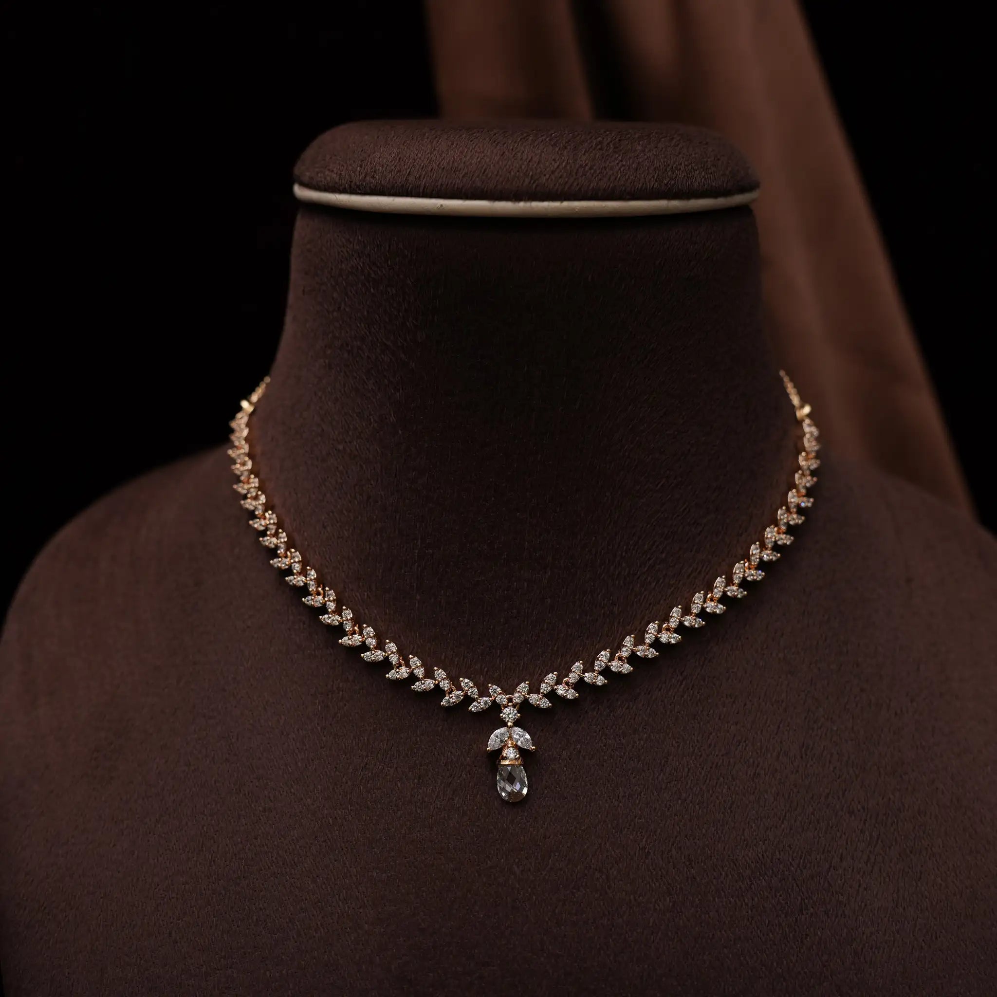 Sakti Zircon Necklace - White