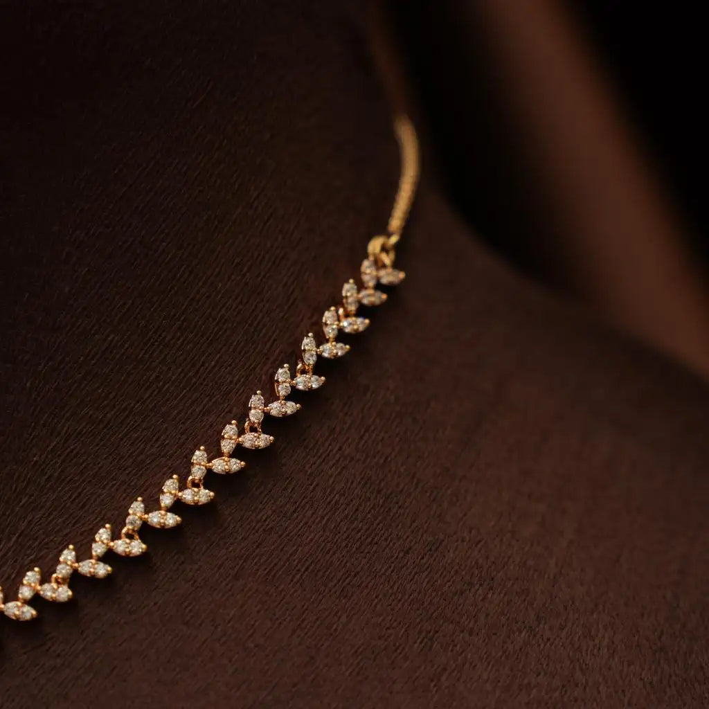 Sakti Zircon Necklace - Black