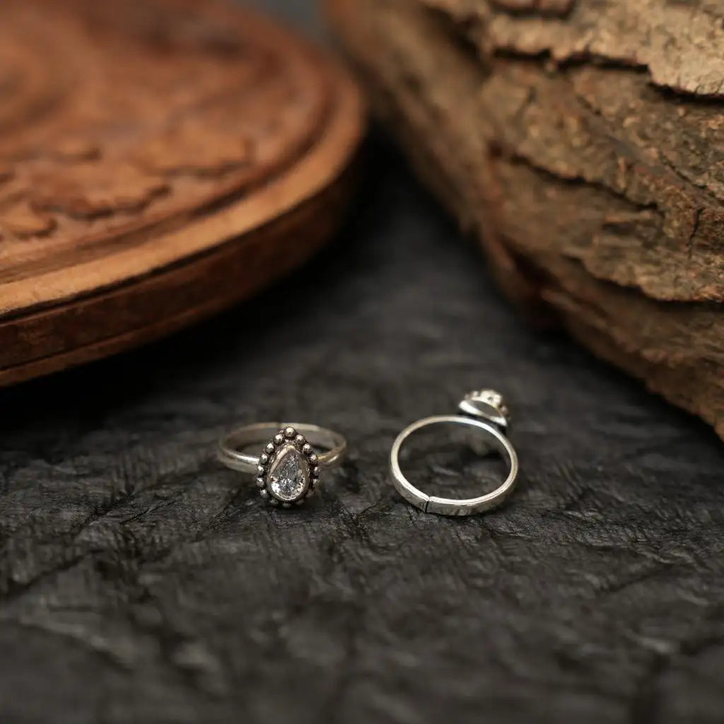 Saliha Silver Toe Ring