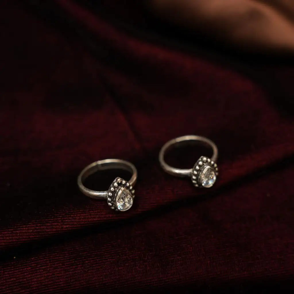 Saliha Silver Toe Ring