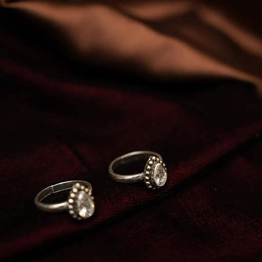 Saliha Silver Toe Ring