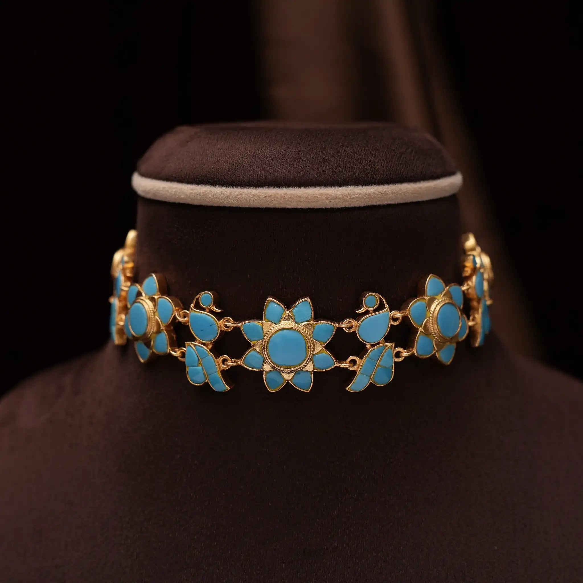 Saloni Turquoise Polki Choker
