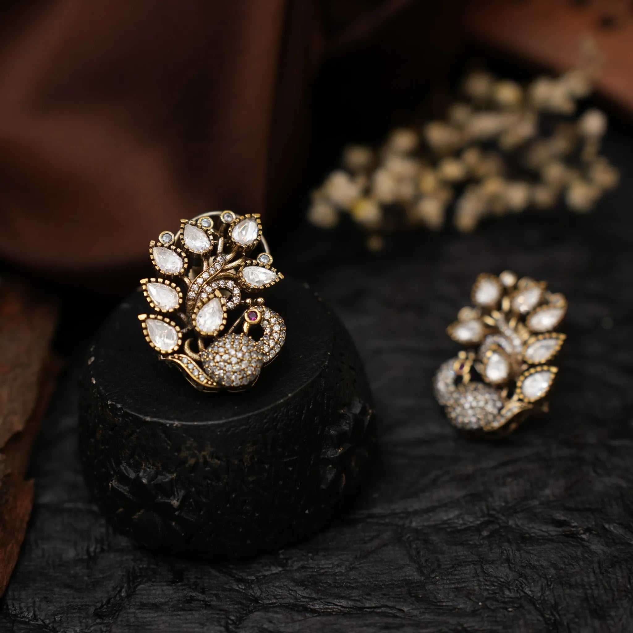 Saloni Victorian Polki Ear Stud