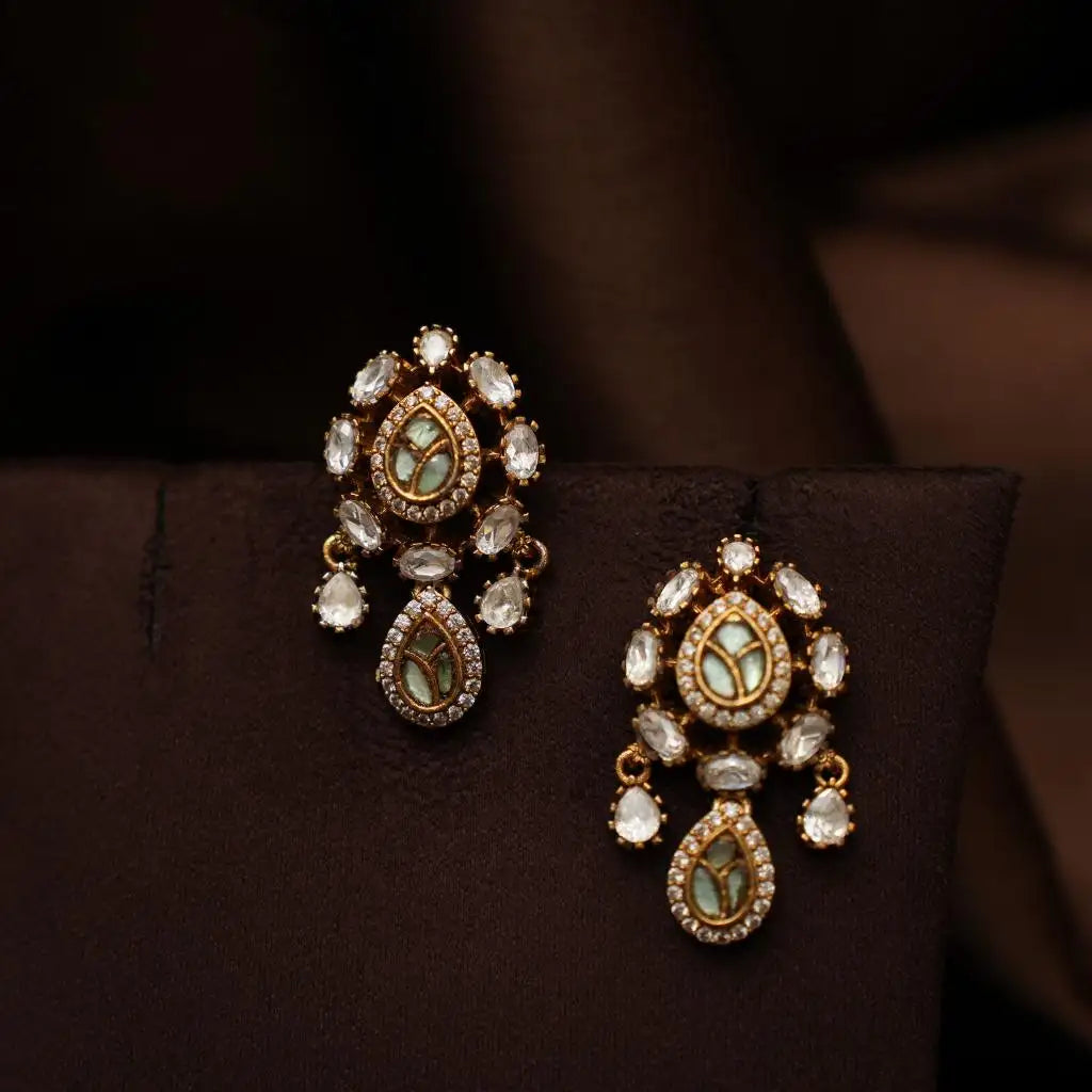 Samaira Victorian Polki Earrings