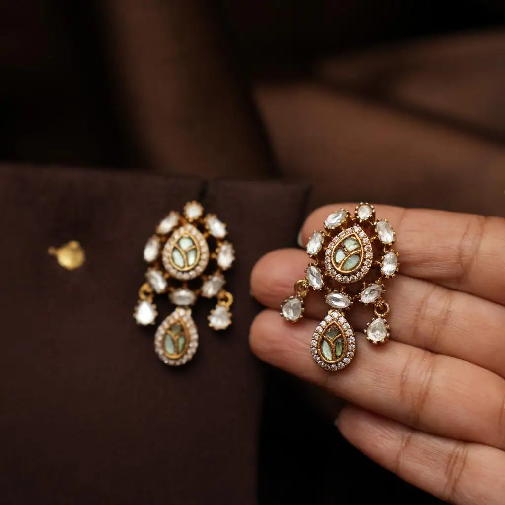 Samaira Victorian Polki Earrings