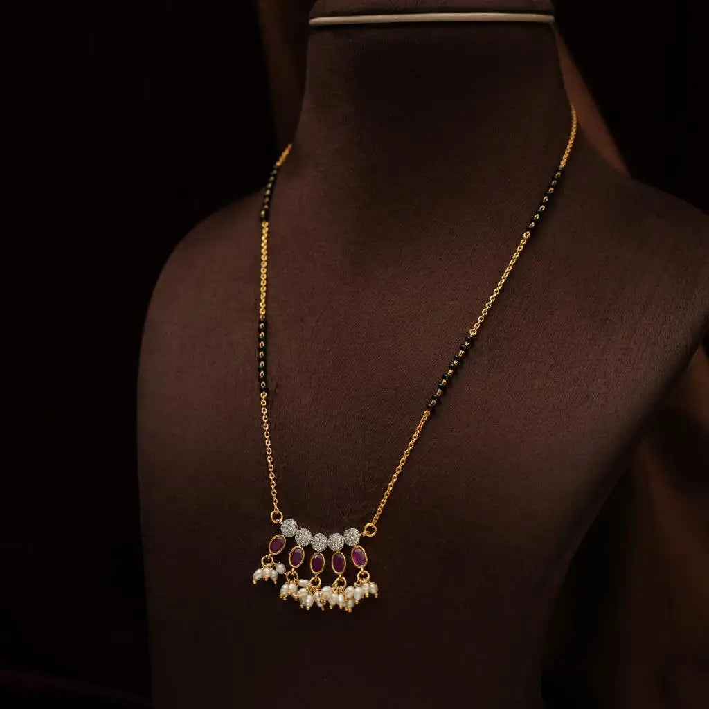 Samayat Silver Mangalsutra Chain