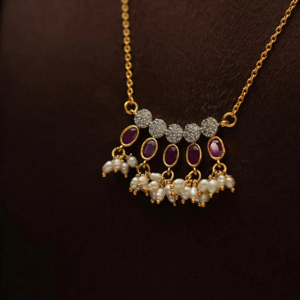 Samayat Silver Mangalsutra Chain