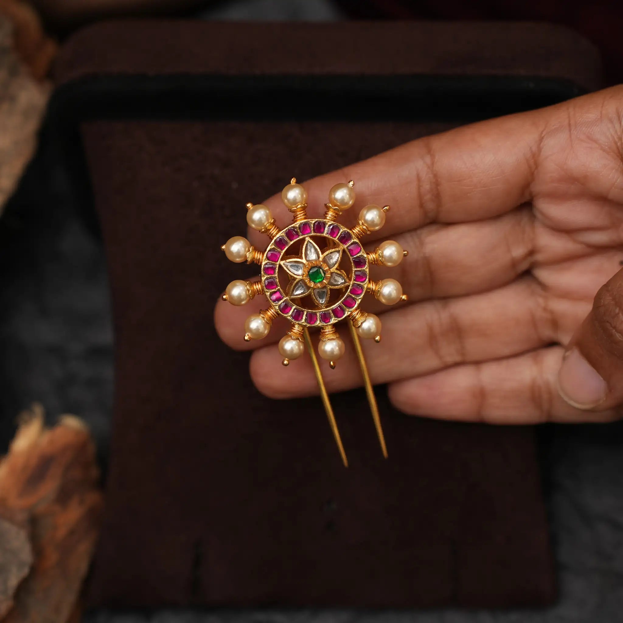 Samkusita Silver Hair Pin