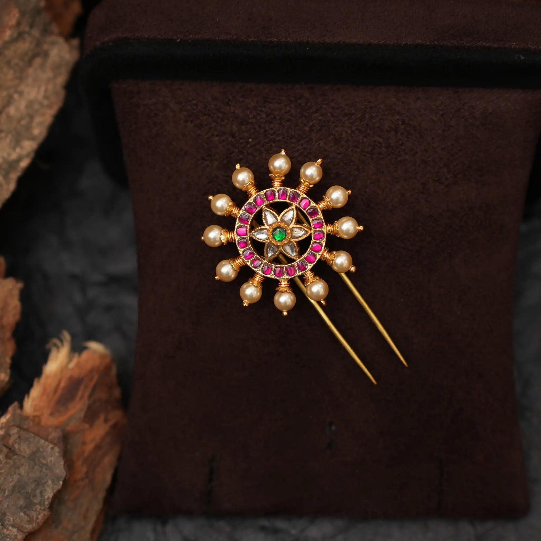 Samkusita Silver Hair Pin