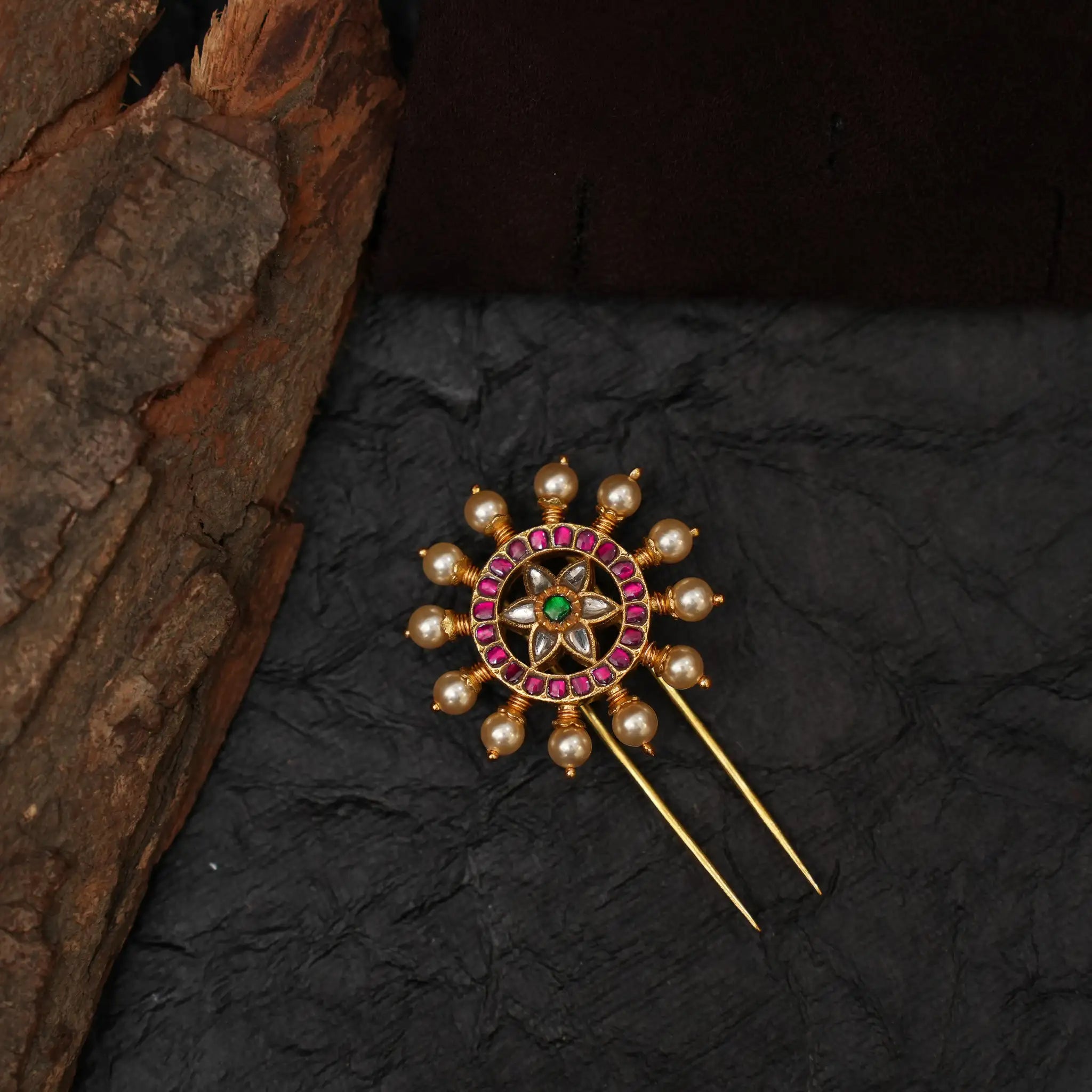 Samkusita Silver Hair Pin