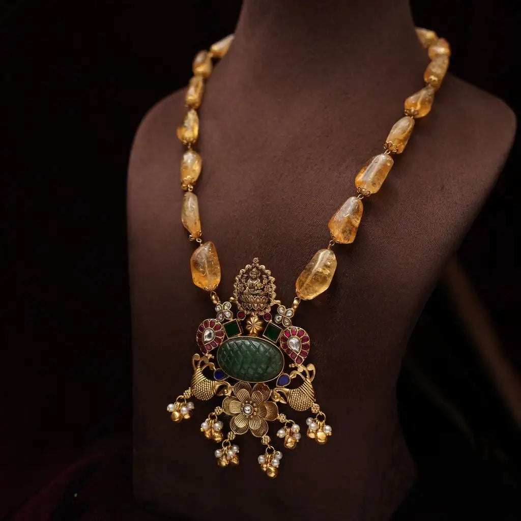 Sanika Antique Beaded Necklace