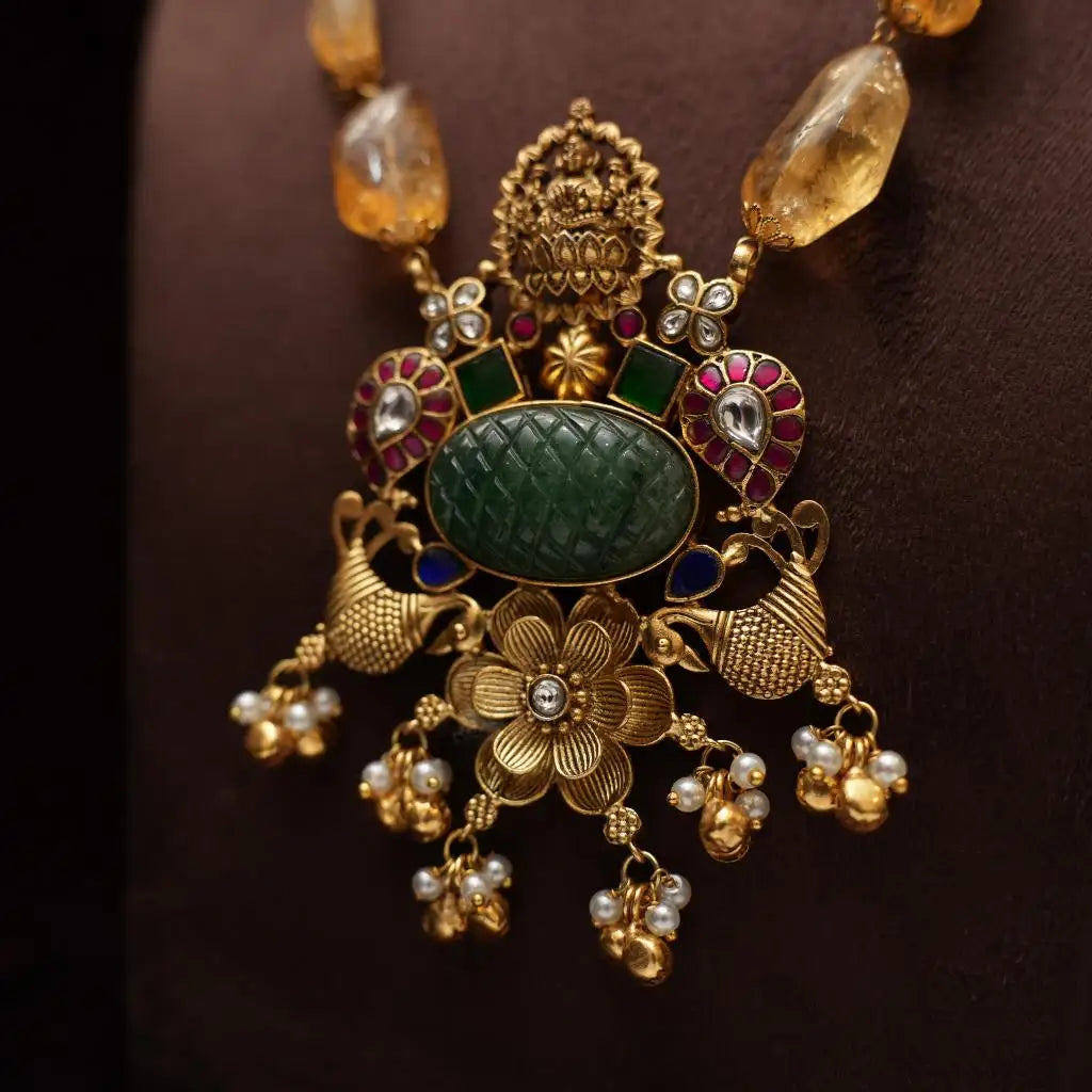 Sanika Antique Beaded Necklace