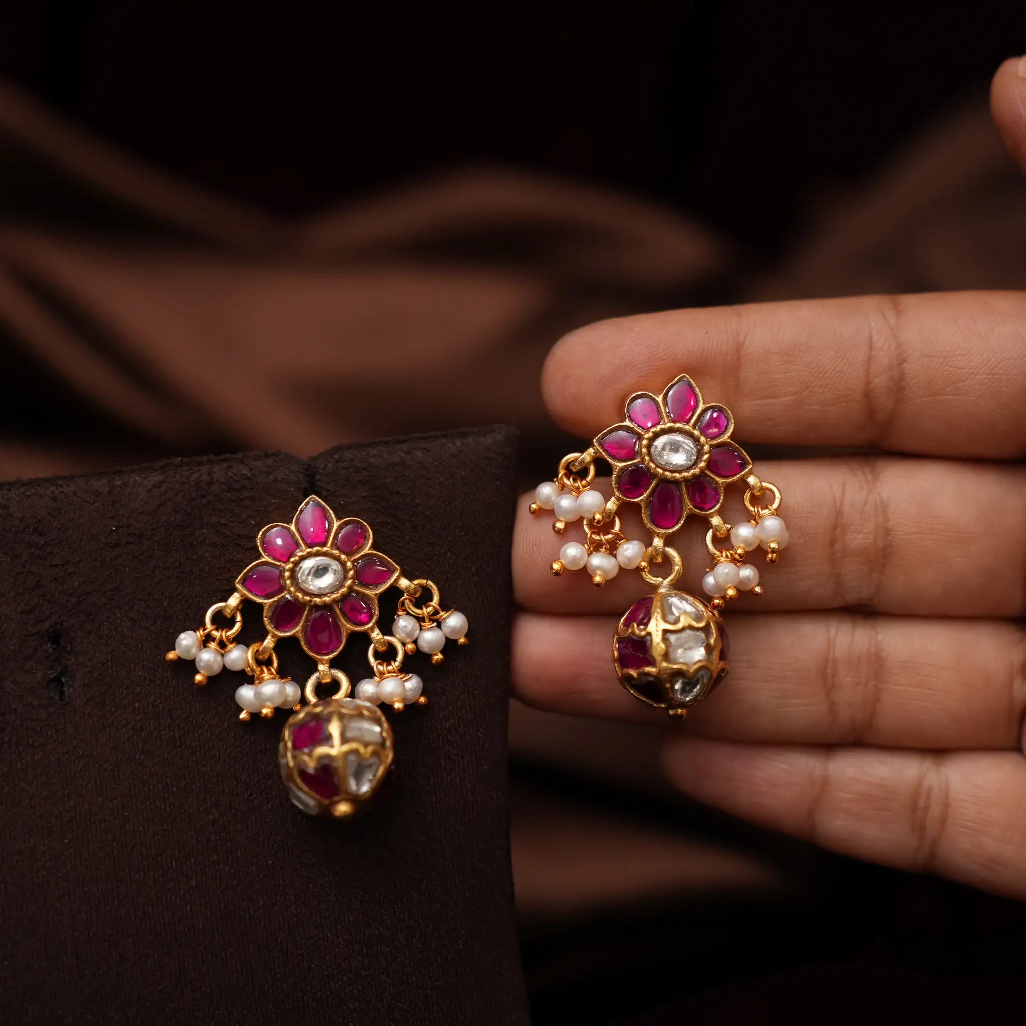 Sanjiva Silver Ear Stud
