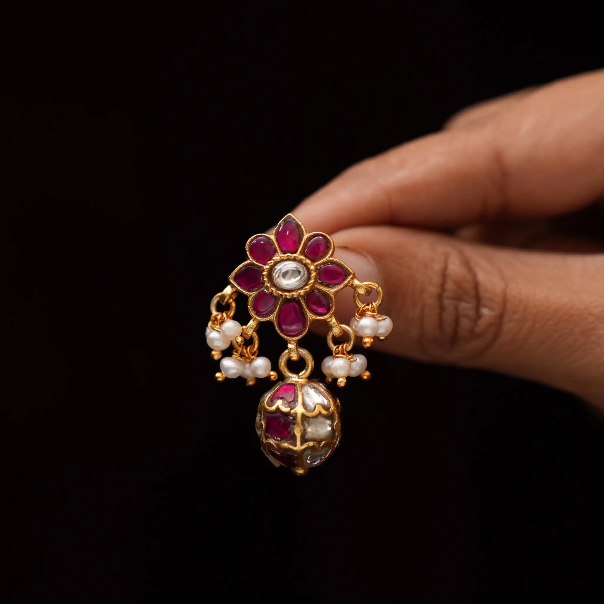 Sanjiva Silver Ear Stud