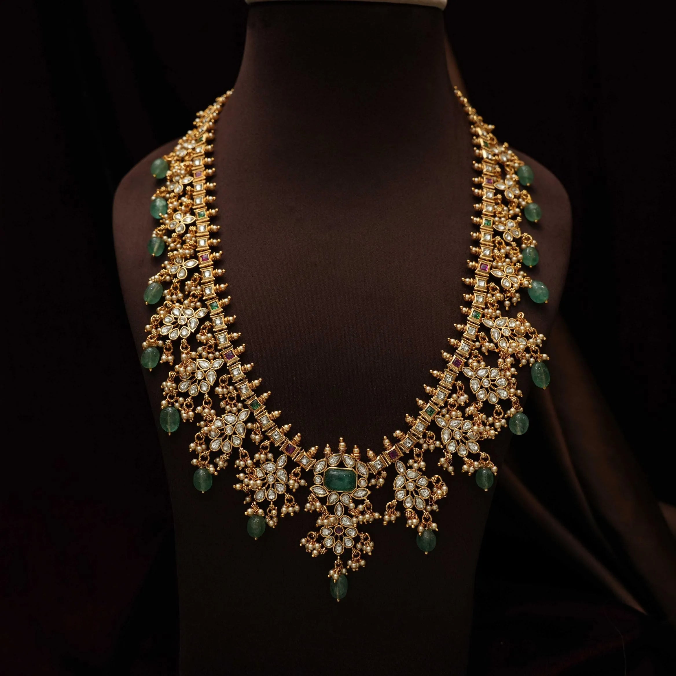 Sanya Antique Guttupusulu Necklace - Parul Long