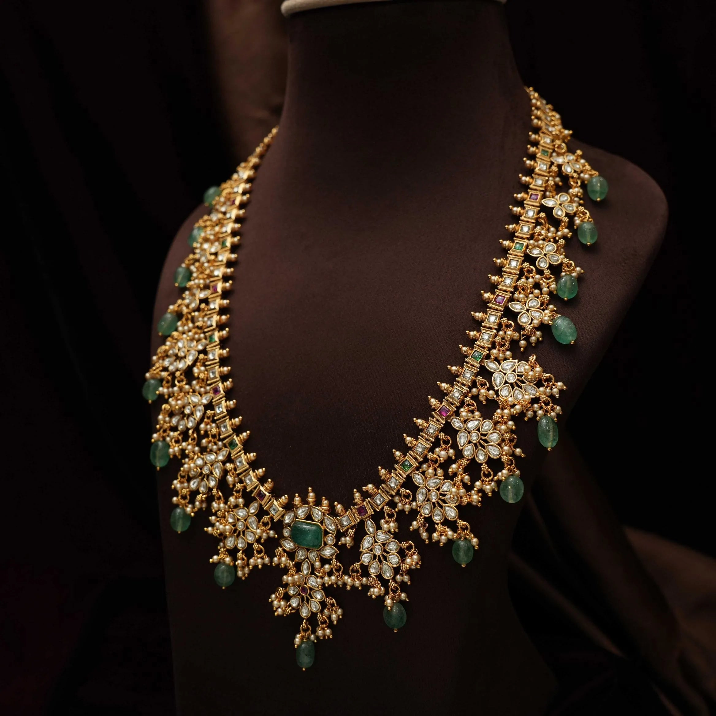 Sanya Antique Guttupusulu Necklace - Parul Long
