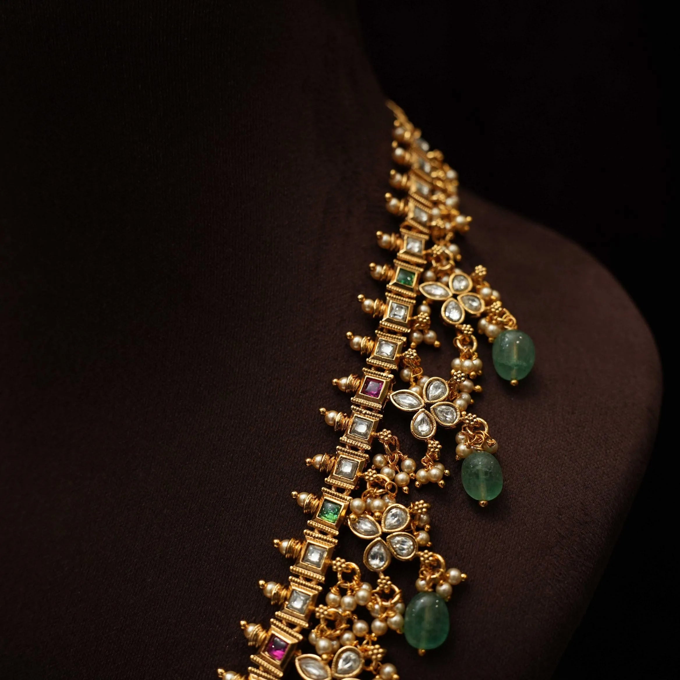 Sanya Antique Guttupusulu Necklace - Parul Long