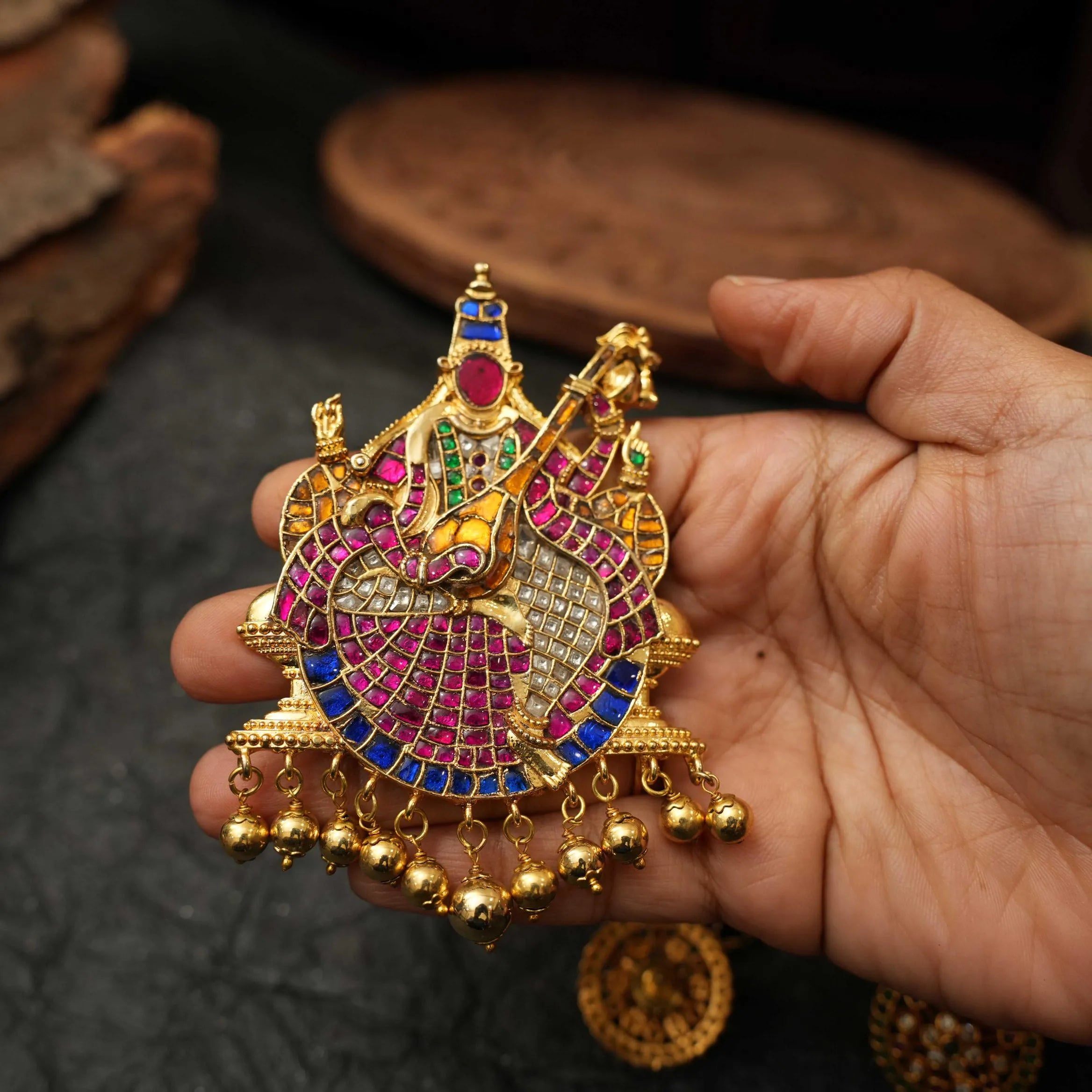 Saraswathi Antique Pendant