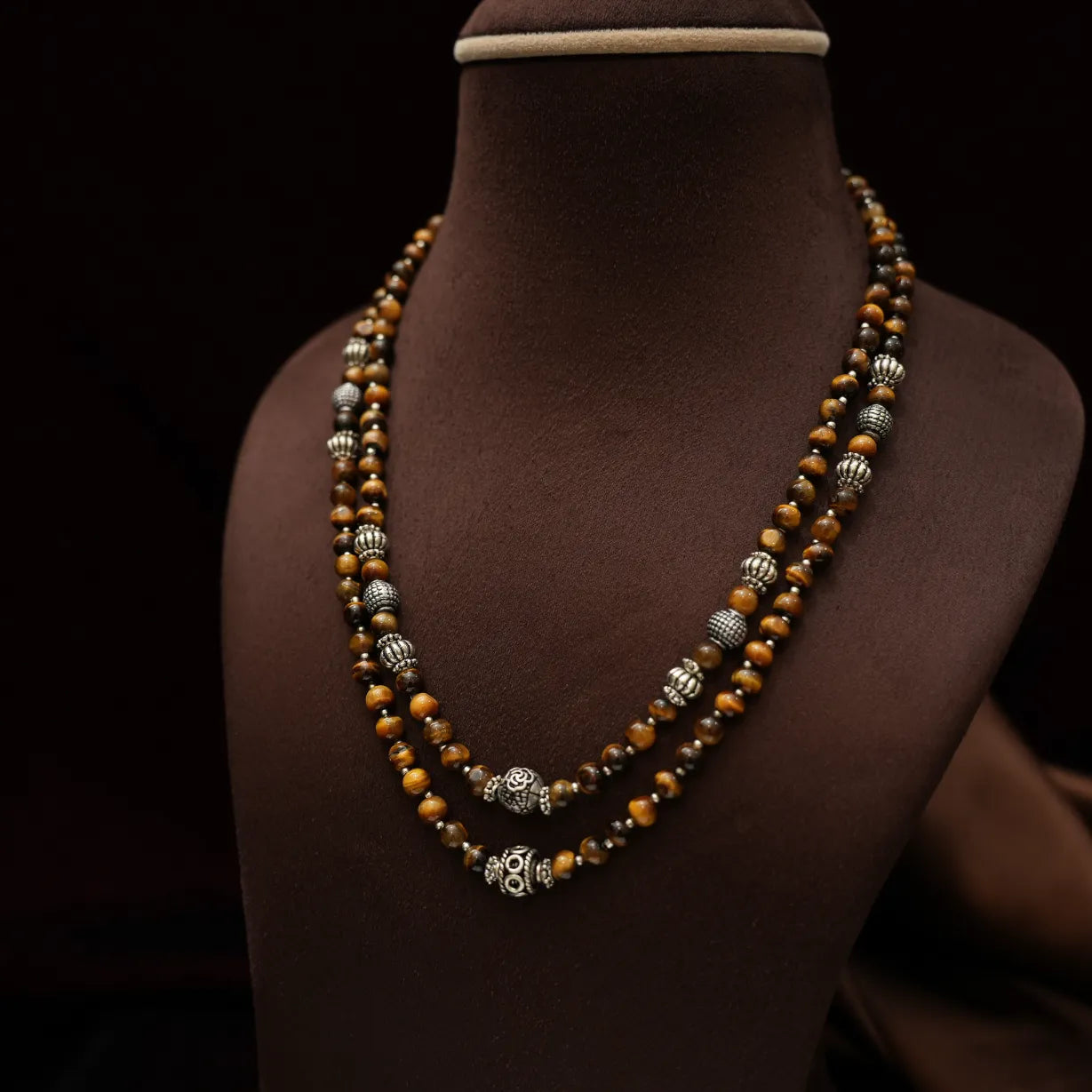 Sarisha Beaded Necklace - Brown