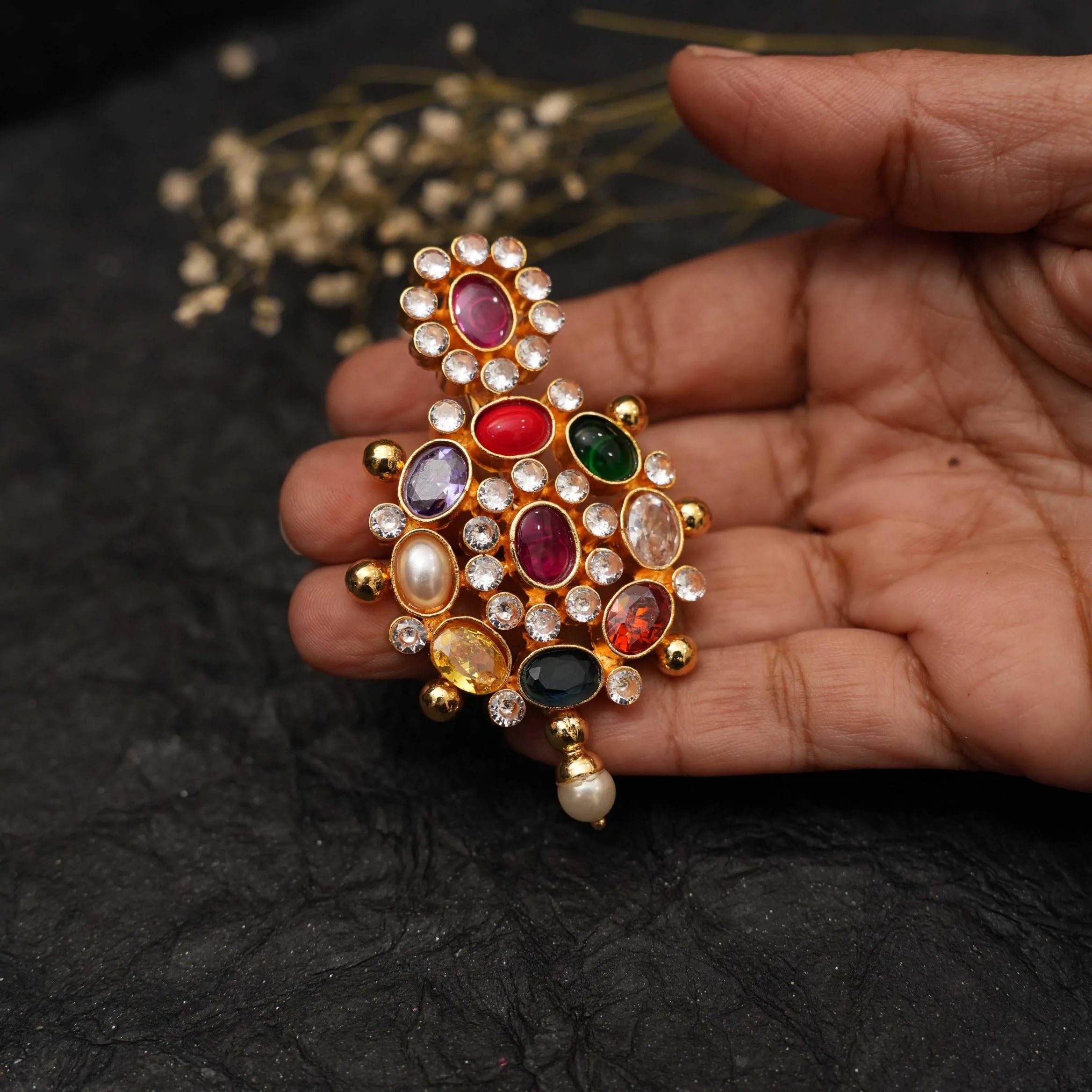 Sati Navaratna Pendant