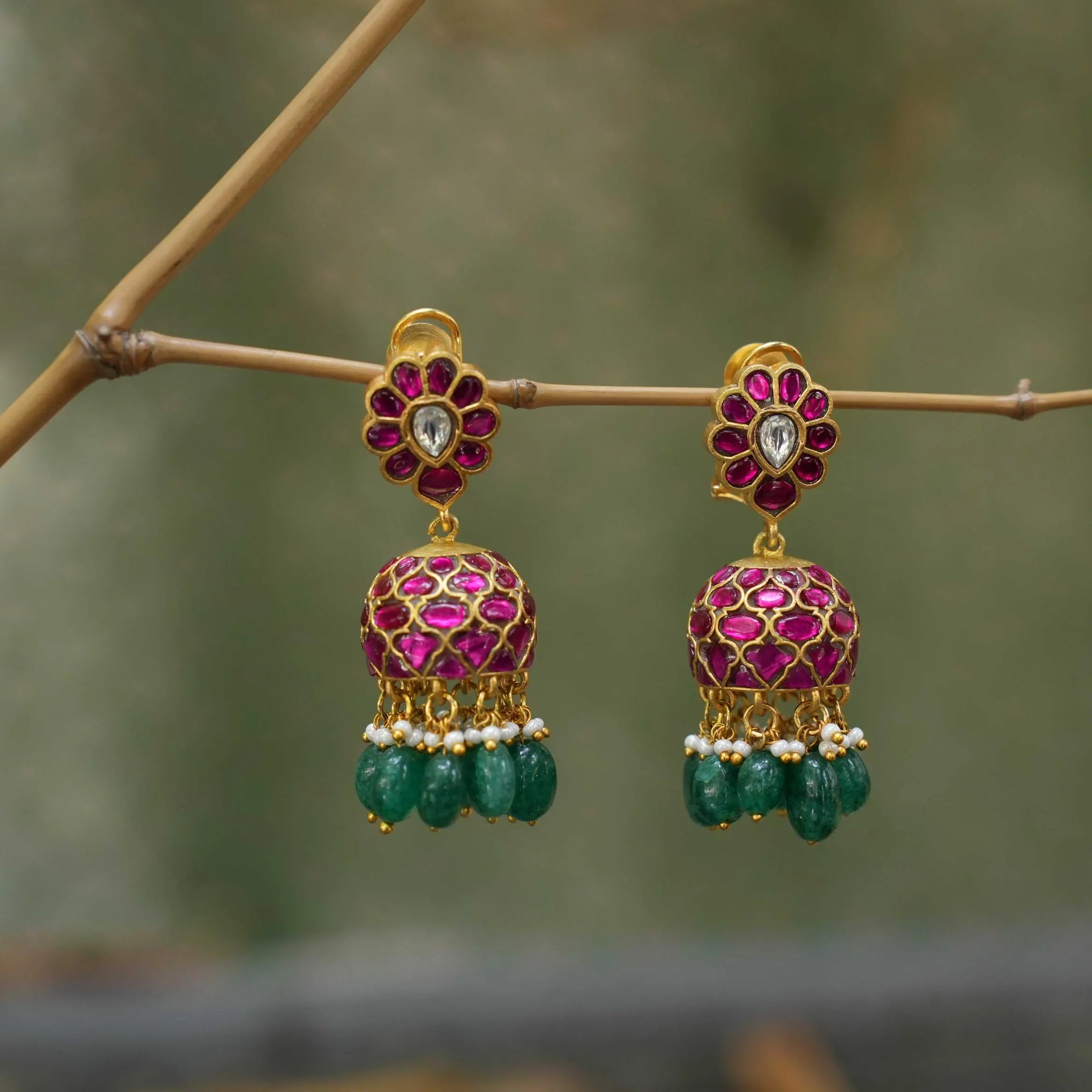 Satya Polki Jhumka Earrings