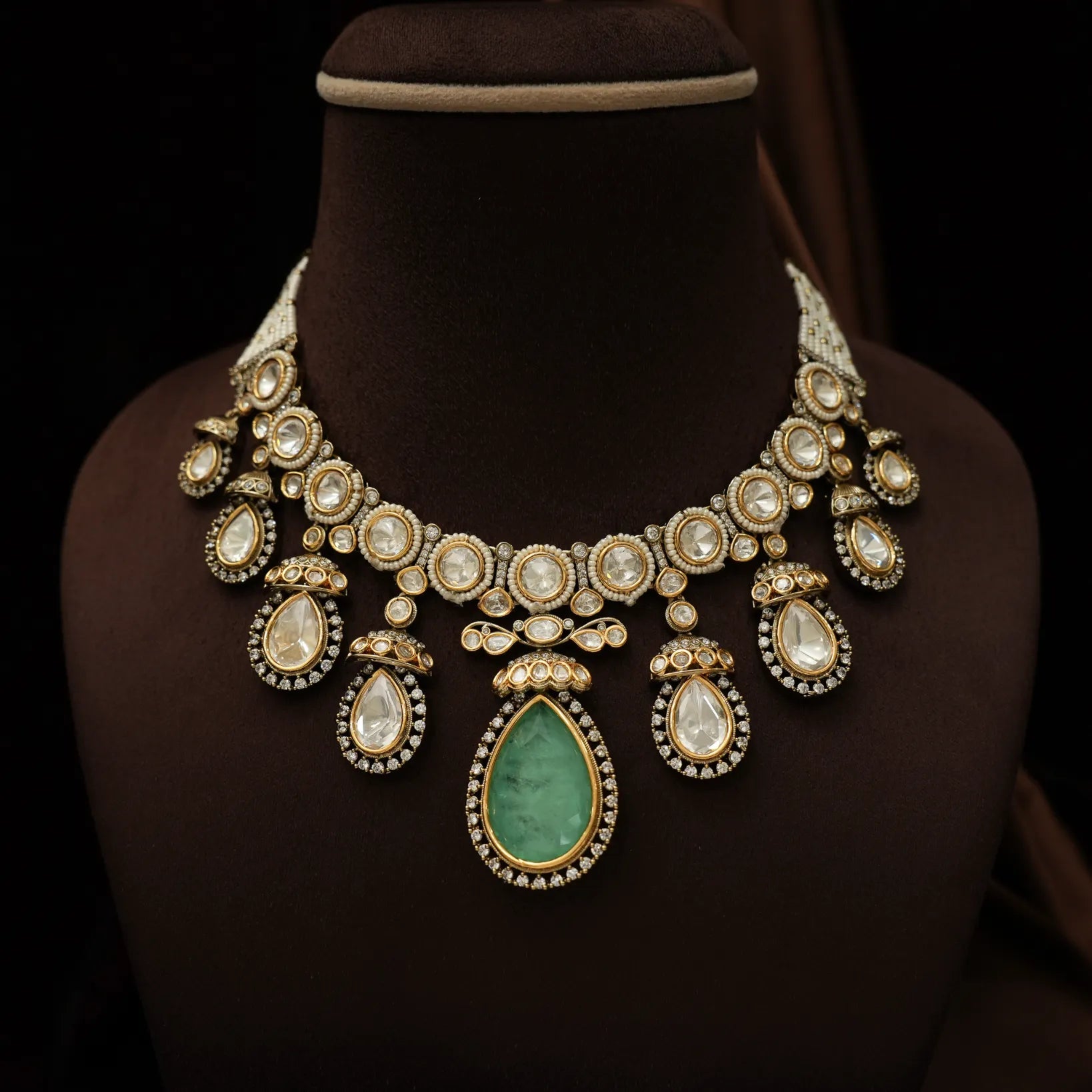 Saumya Victorian Polki Necklace