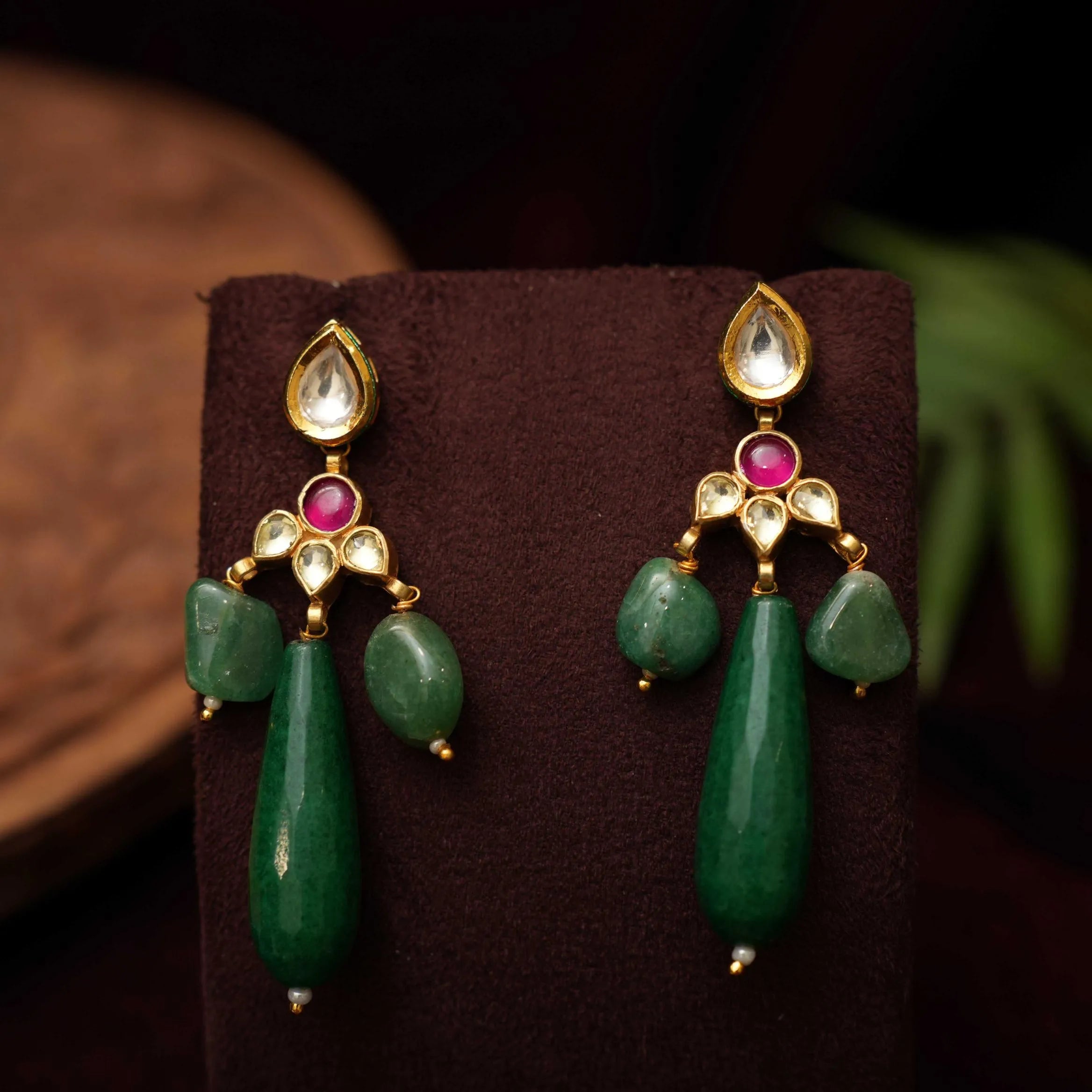 Seza Polki Earrings - Rimli Boutique