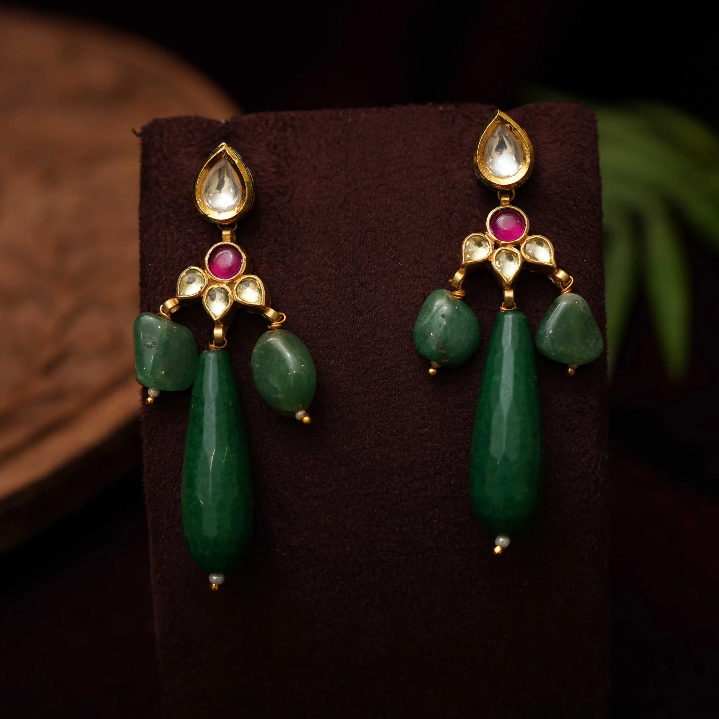 Seza Polki Earrings - Rimli Boutique