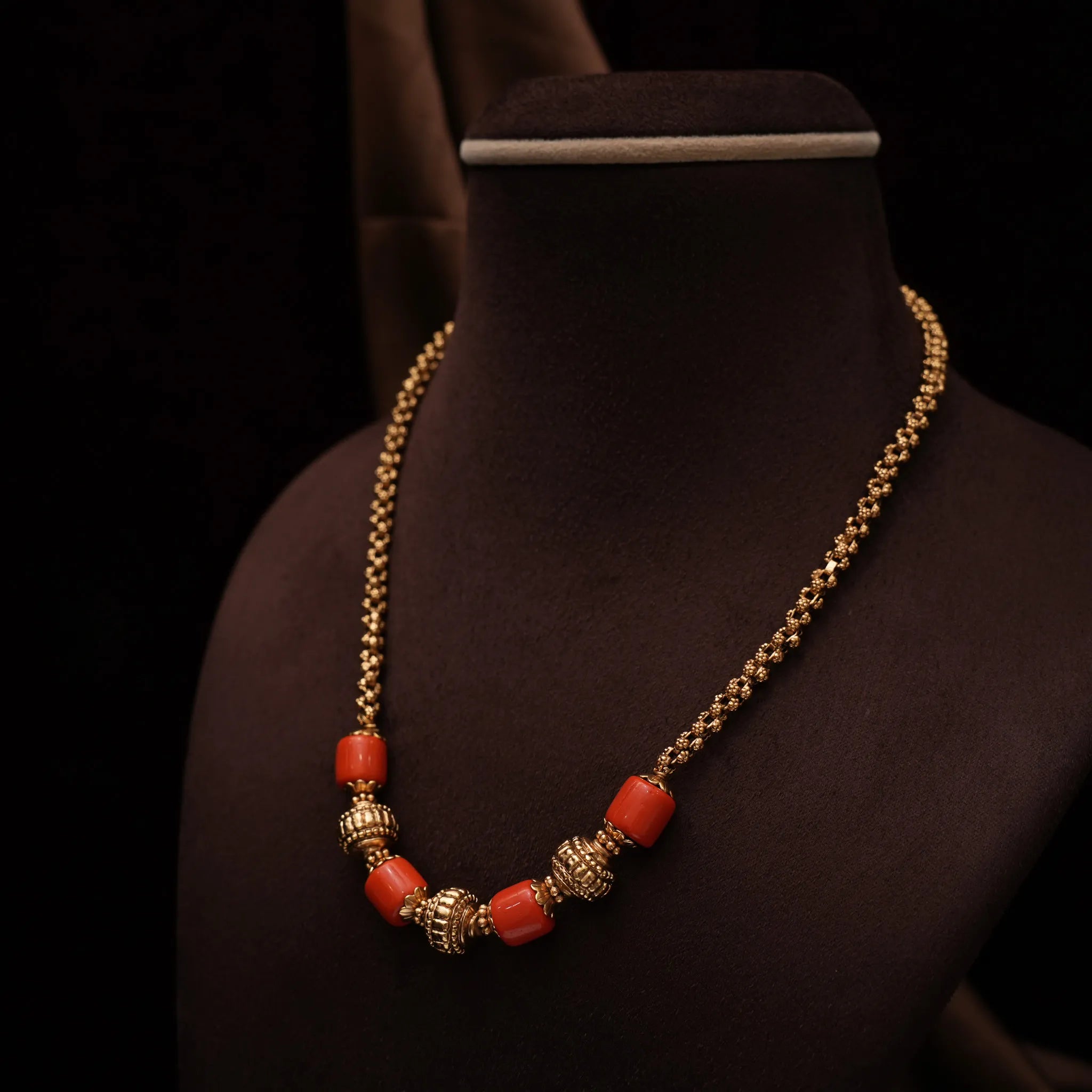 Shaila Antique Coral Necklace