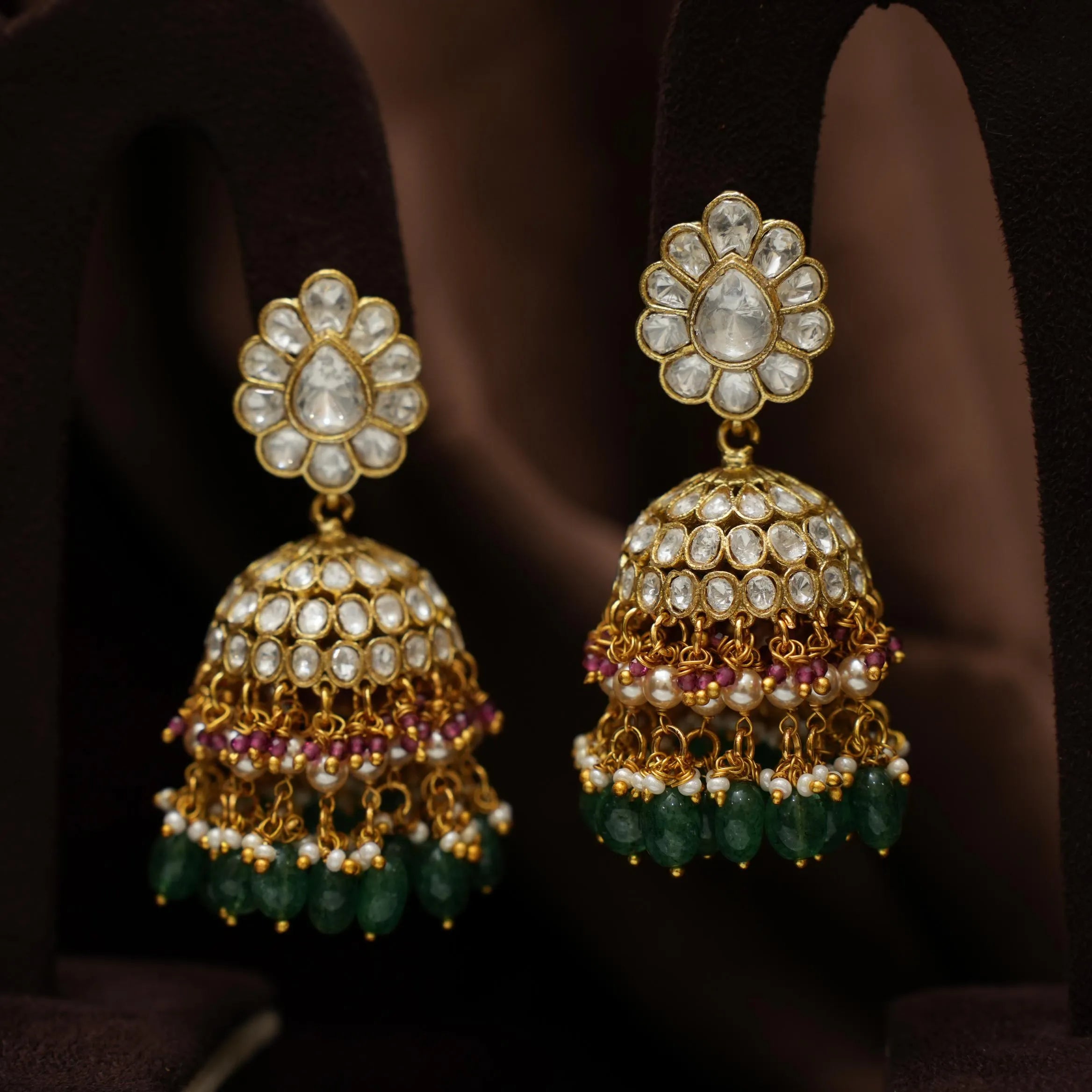 Shailvi Polki Jhumka Earrings