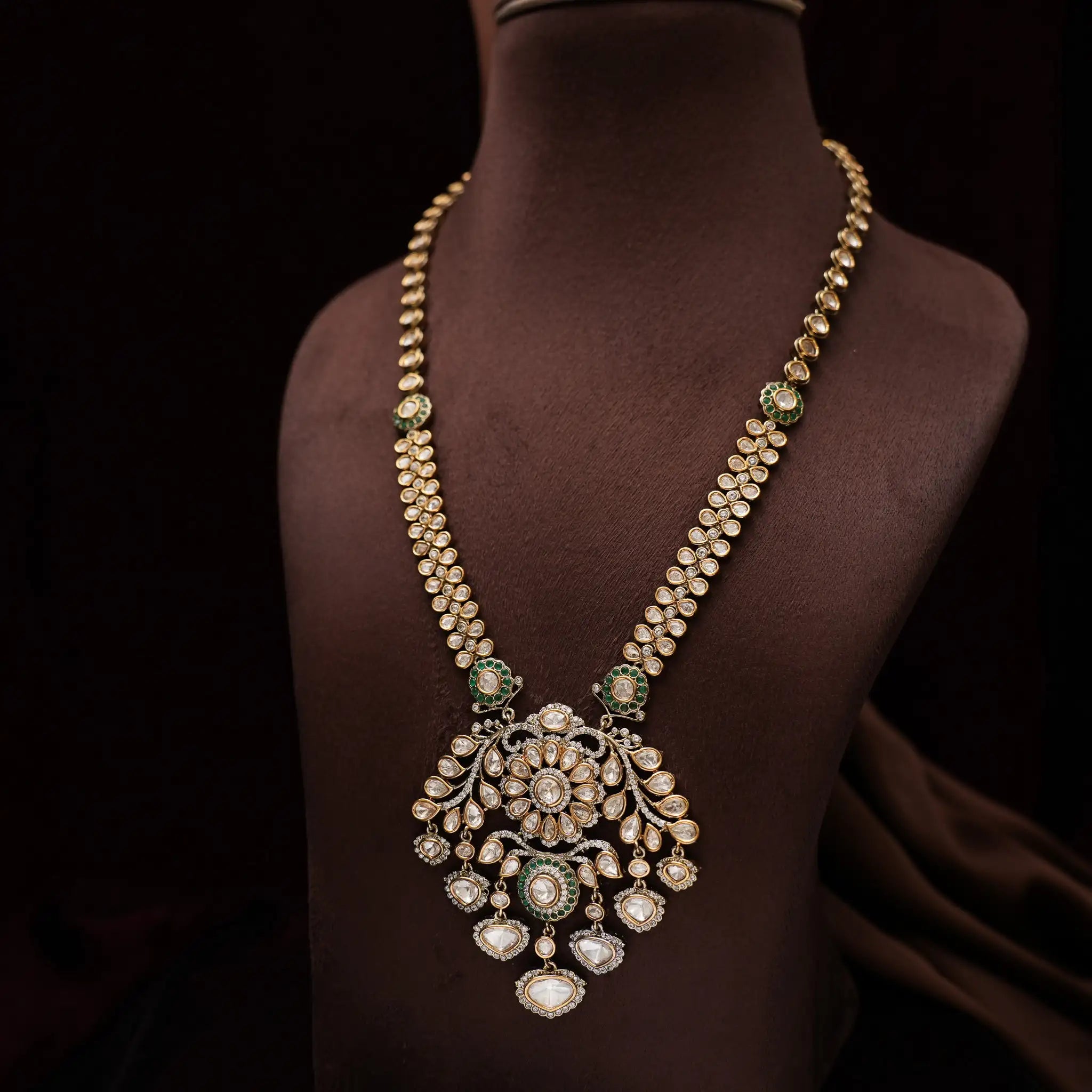 Sharanya Victorian Necklace - Green