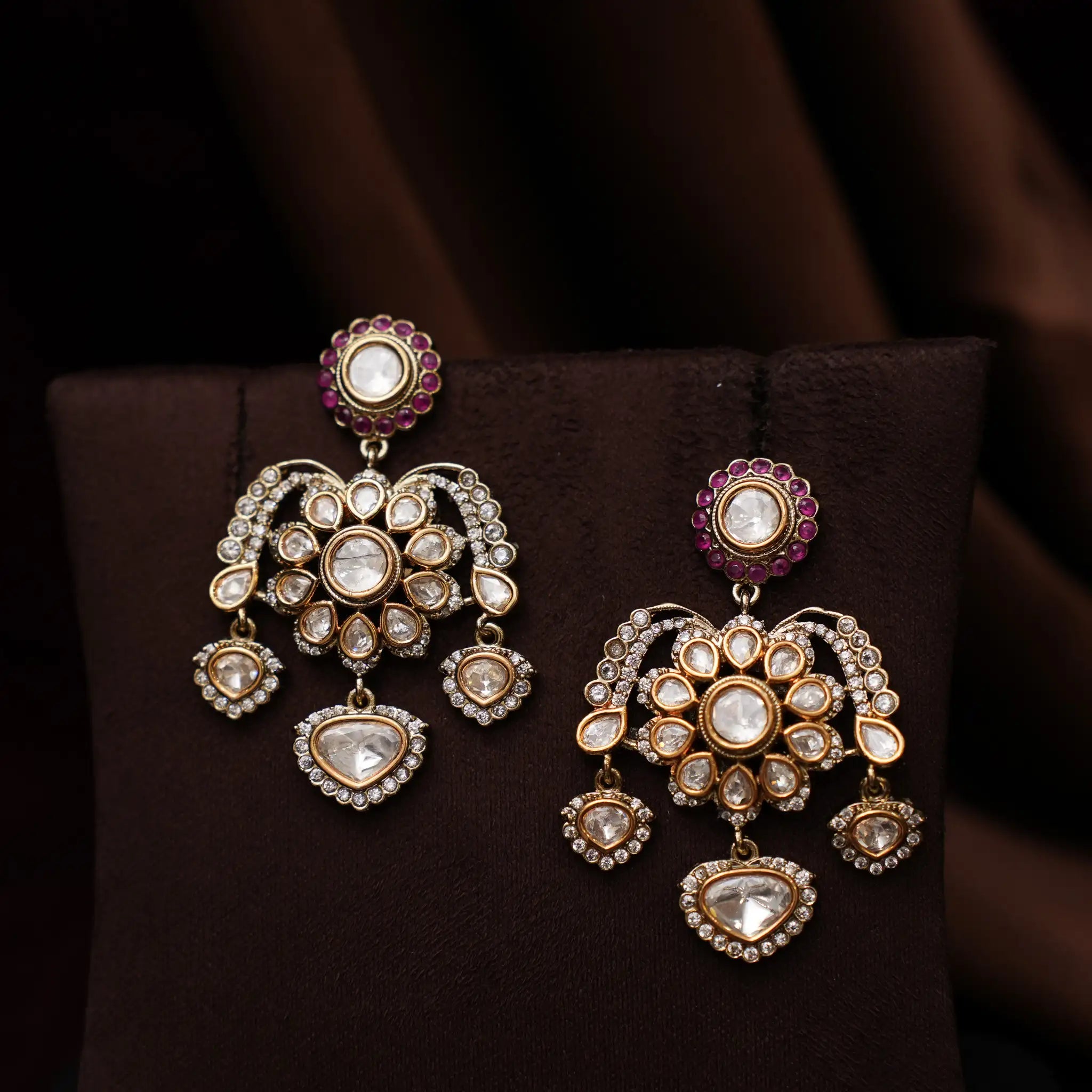 Sharanya Victorian Necklace - Red