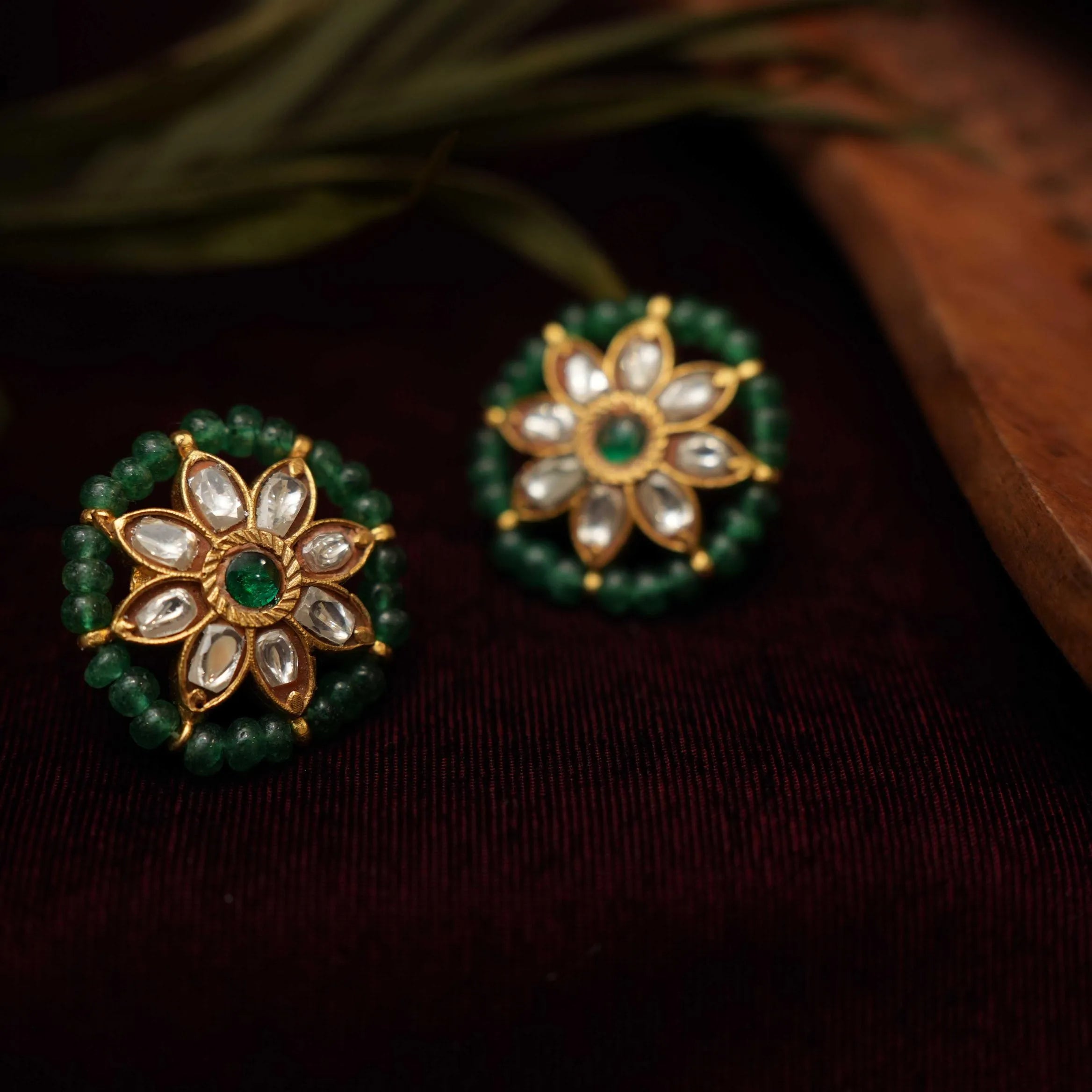 Shiv Polki Ear Stud - Rimli Boutique