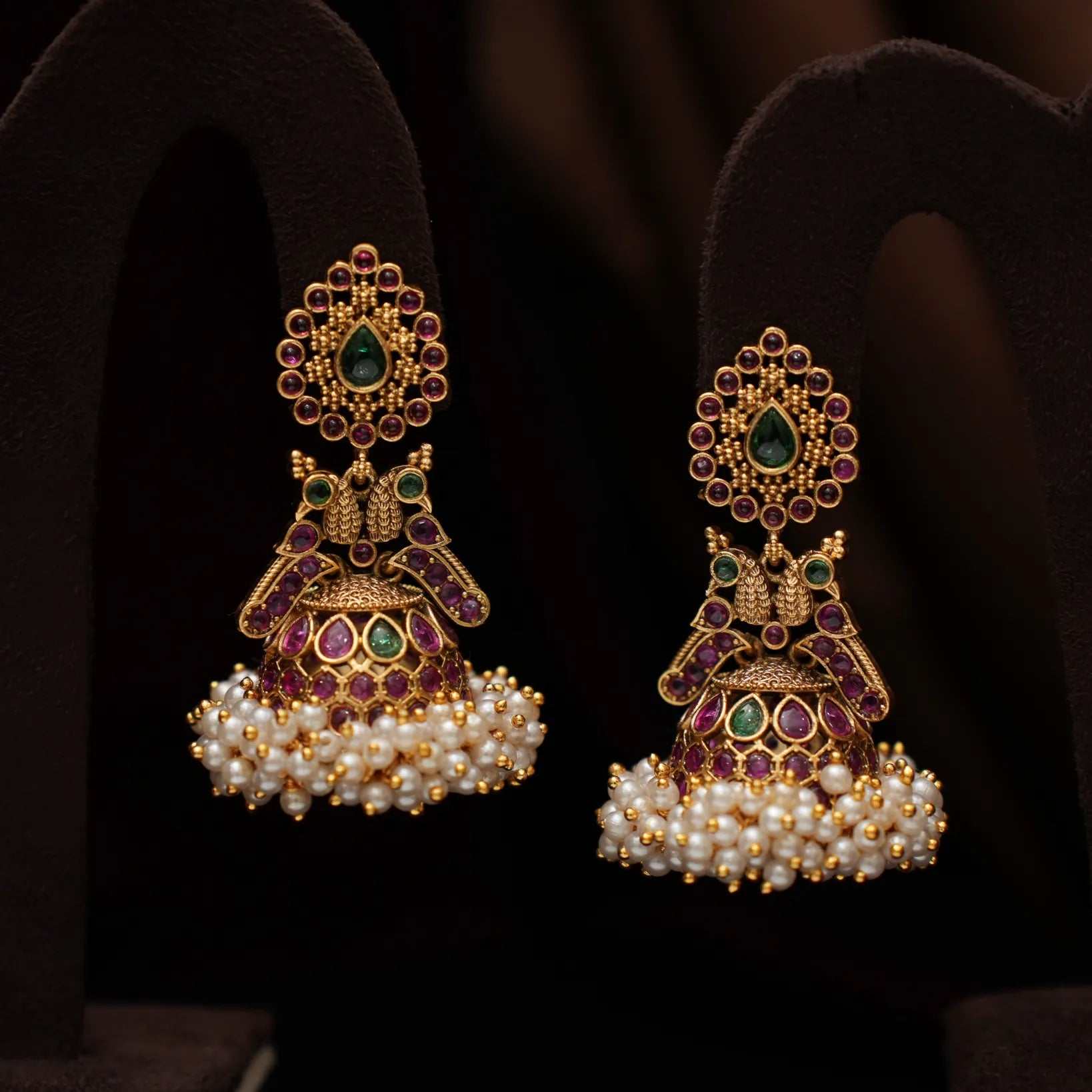 Shreenika Antique Jhumka Earrings